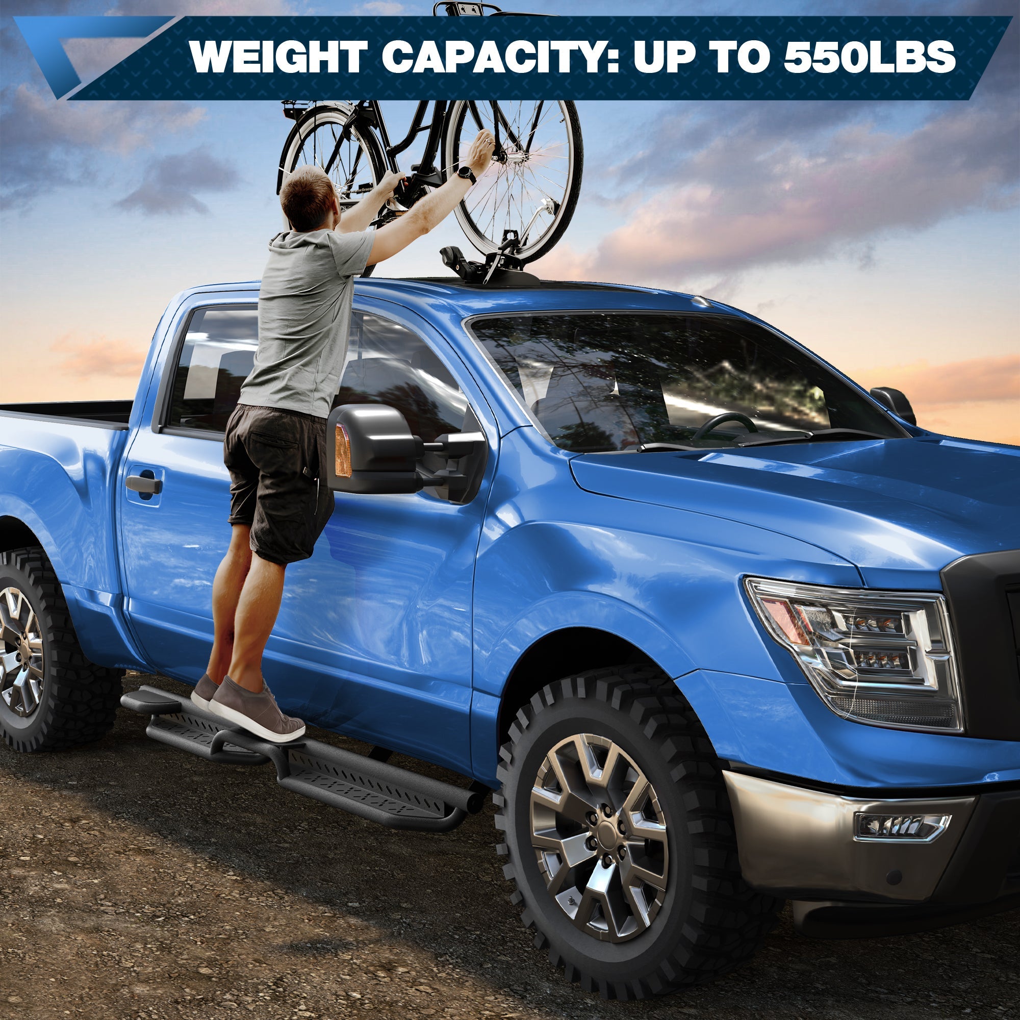04 - 25 Titan Running Boards Side Steps Fits for 2004 - 2025 Nissan Titan & Titan XD 4 - Door - nadiaauto