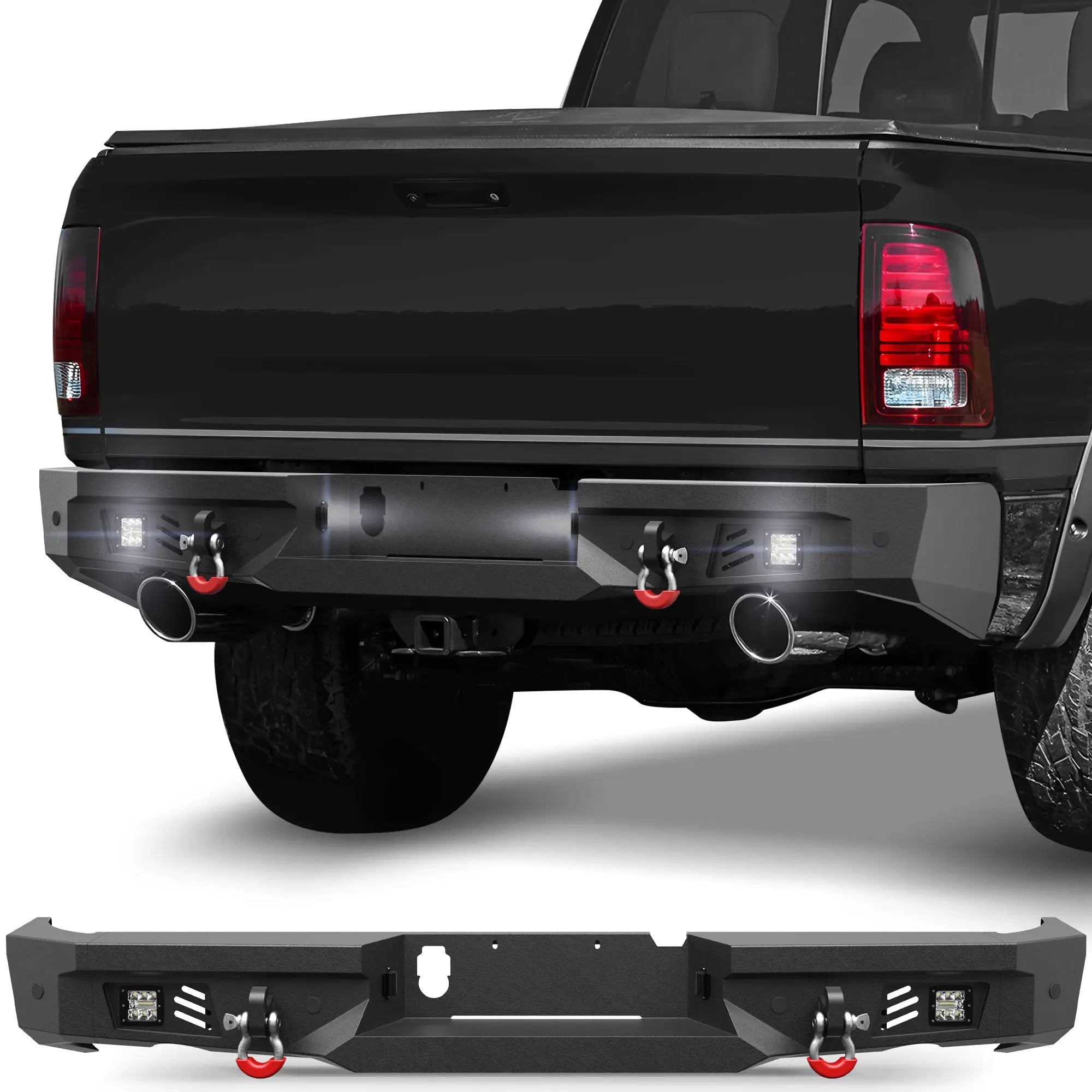 Longsun Ram 1500 Rebel Rear Bumper for 2015-2018 Ram 1500 Rebel Only