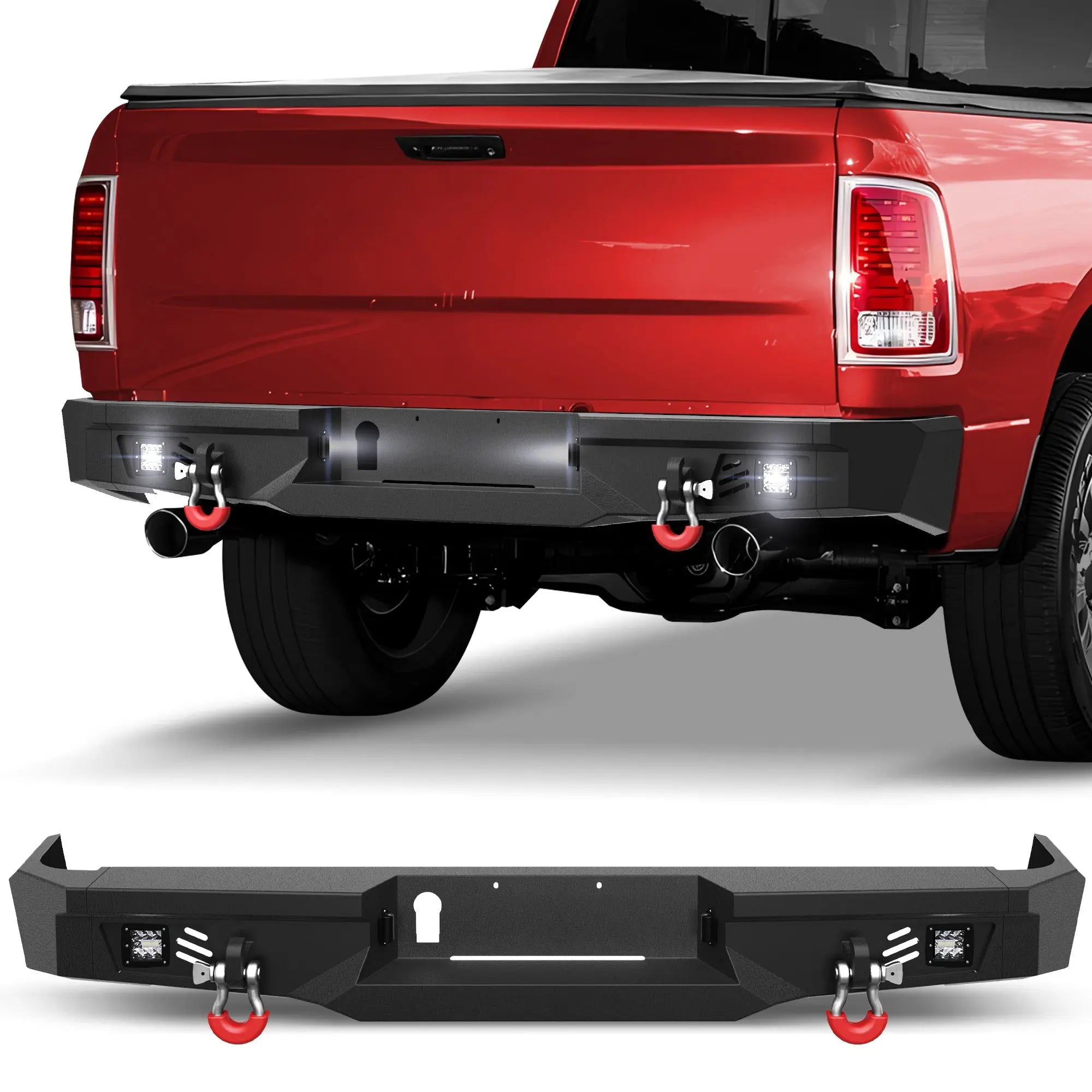 Longsun Ram 1500 Rear Bumper for 2009-2018 Ram 1500 Pickup and 2019-2025 Ram 1500 Classic Only