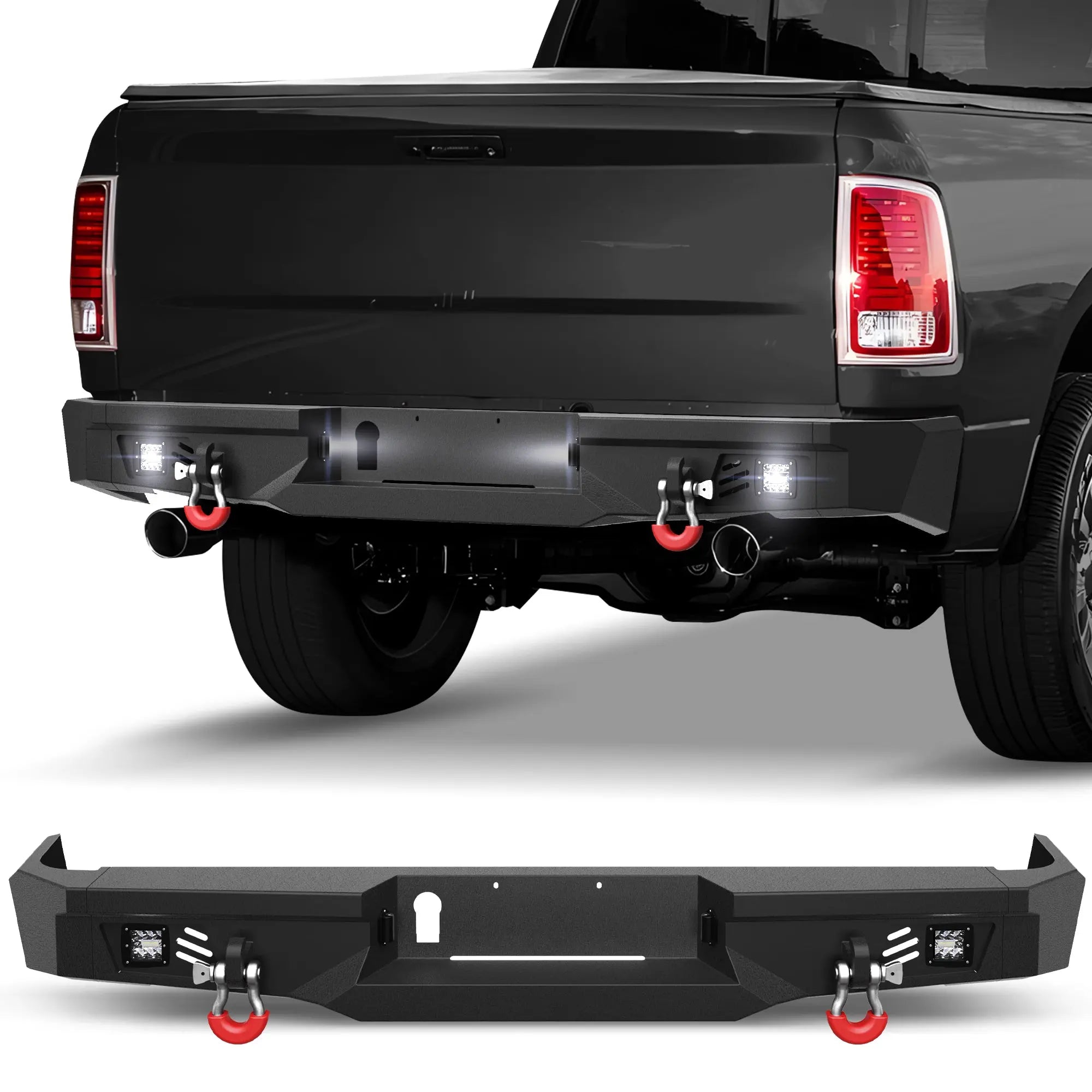 Longsun Ram 1500 Rear Bumper for 2009-2018 Ram 1500 Pickup and 2019-2025 Ram 1500 Classic Only