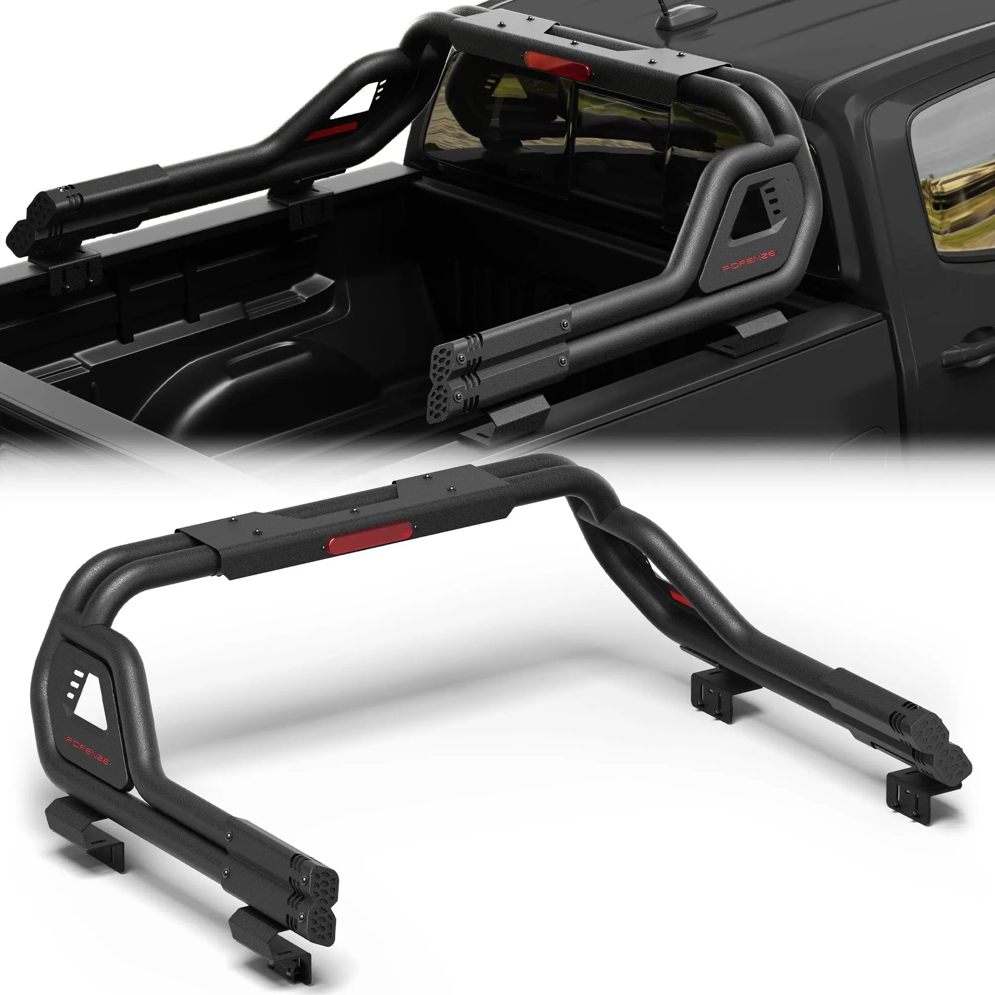 Truck Roll Bar for Mid-Size Trucks, Adjustable Sport Bar & Chase Rack Compatible with Toyota Tacoma, Jeep Gladiator JT, Chevy Colorado, GMC Canyon, Ford Ranger, Nissan Frontier & Honda Ridgeline