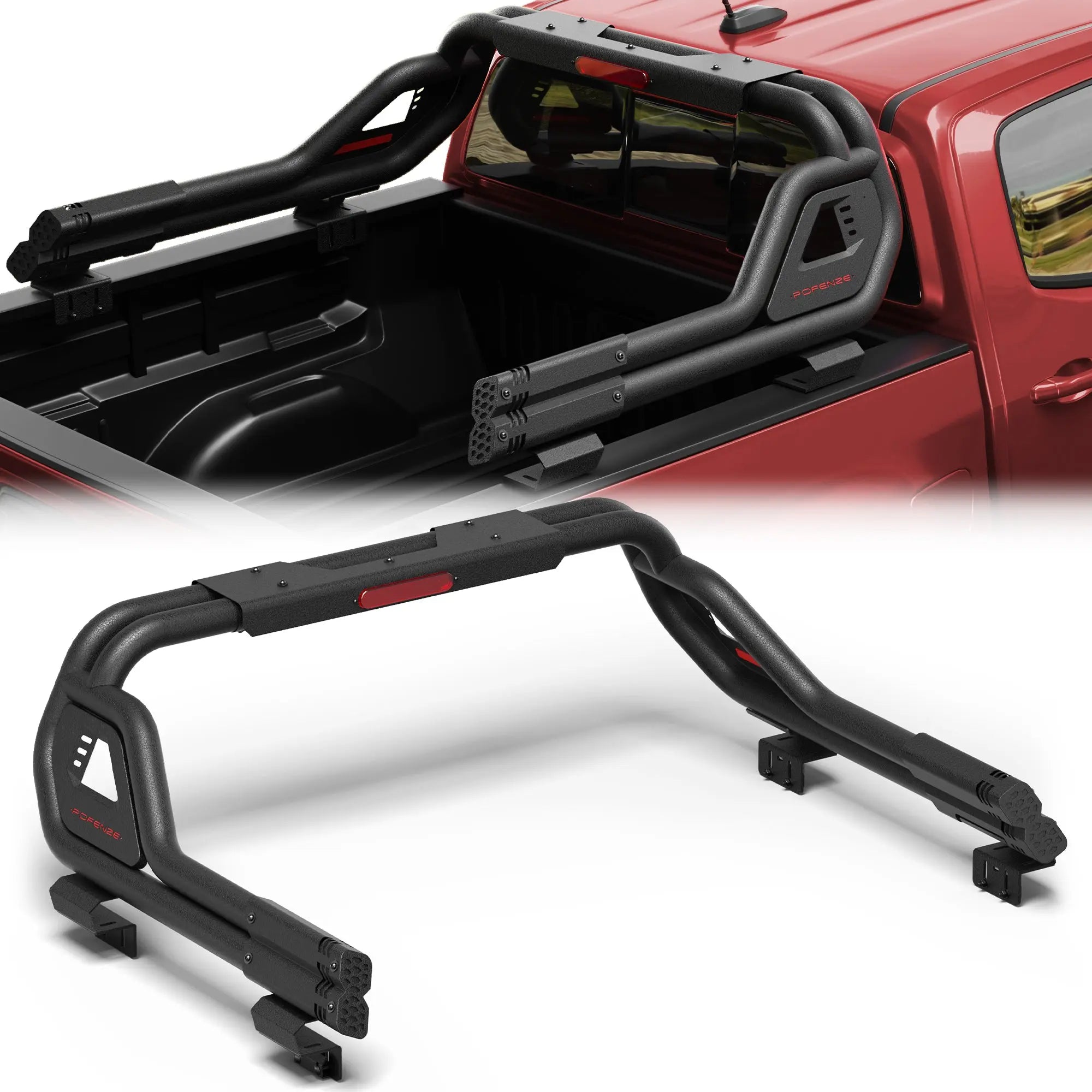 Truck Roll Bar for Mid-Size Trucks, Adjustable Sport Bar & Chase Rack Compatible with Toyota Tacoma, Jeep Gladiator JT, Chevy Colorado, GMC Canyon, Ford Ranger, Nissan Frontier & Honda Ridgeline