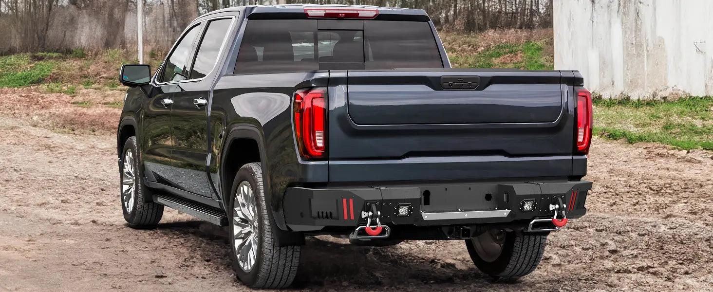 Longsun Silverado/Sierra 1500 Rear Bumper for 2019-2025 Chevy Silverado 1500/GMC Sierra 1500
