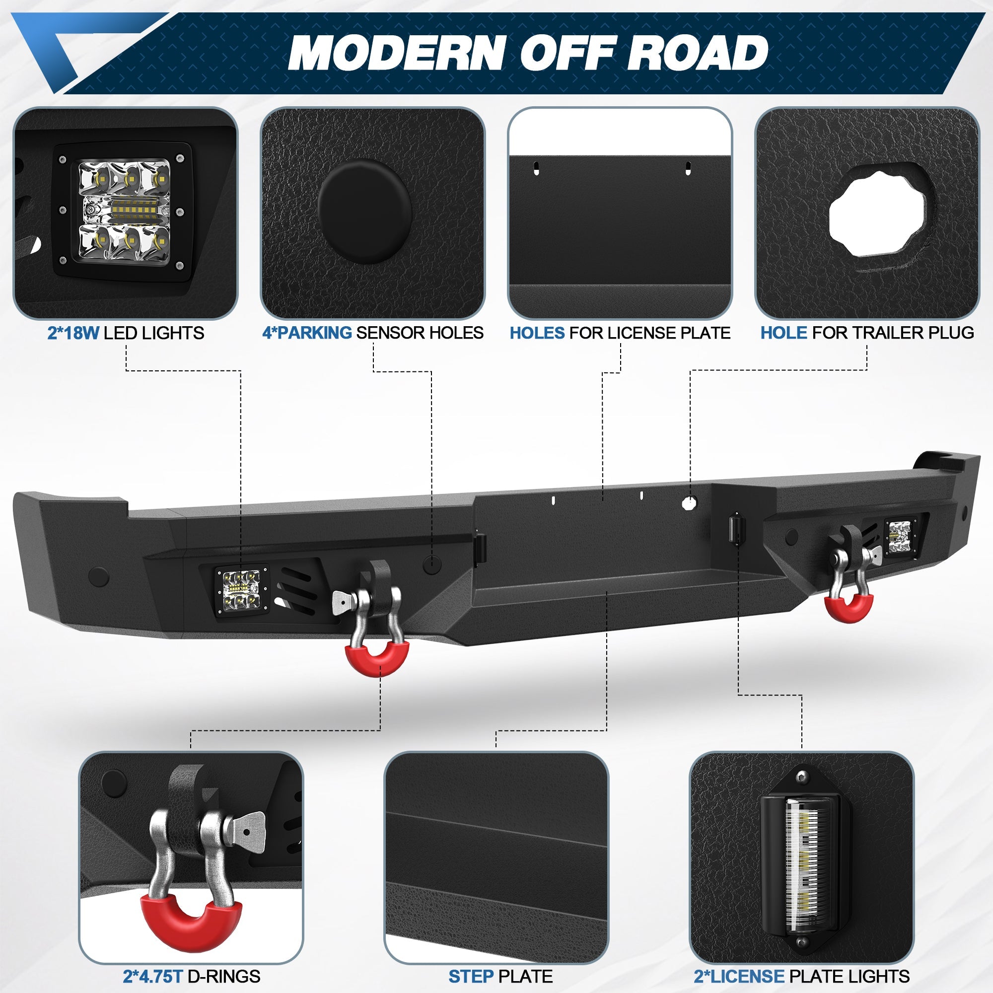 2006 2007 2008 F150 Front and Rear Bumper Set for 2006 - 2008 Ford F150 Truck - nadiaauto