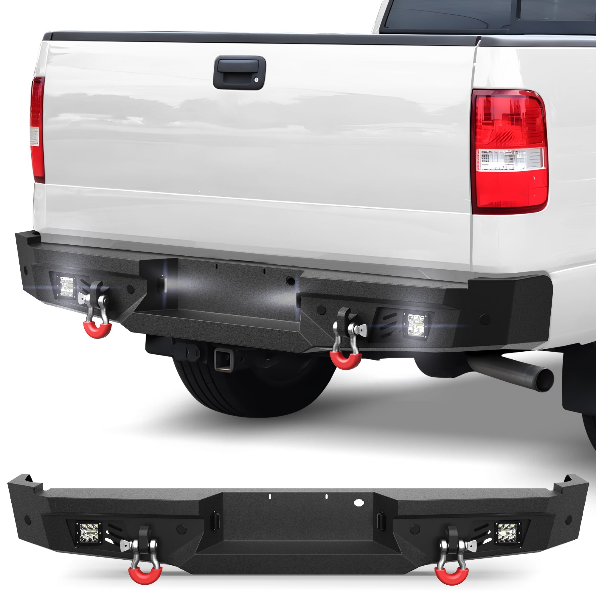 2006 2007 2008 F150 Rear Bumper Offroad Bumper for 2006 - 2008 Ford F150 Pickup Trucks - nadiaauto