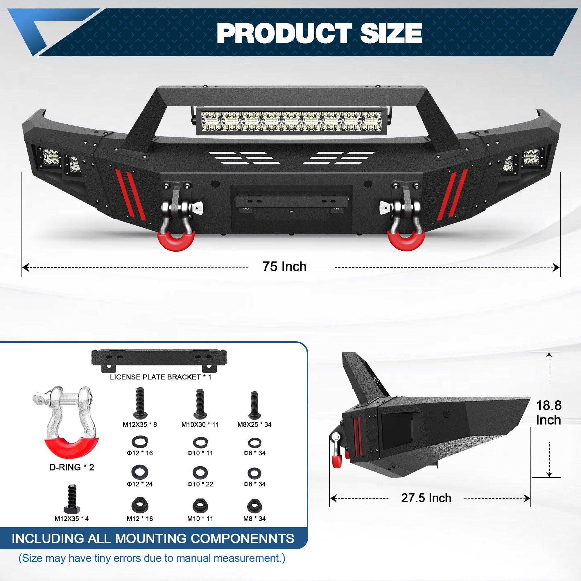 2009 - 2014 F - 150 Front Bumper Compatible with 2009 - 2014 F150 Excluding Raptor - nadiaauto
