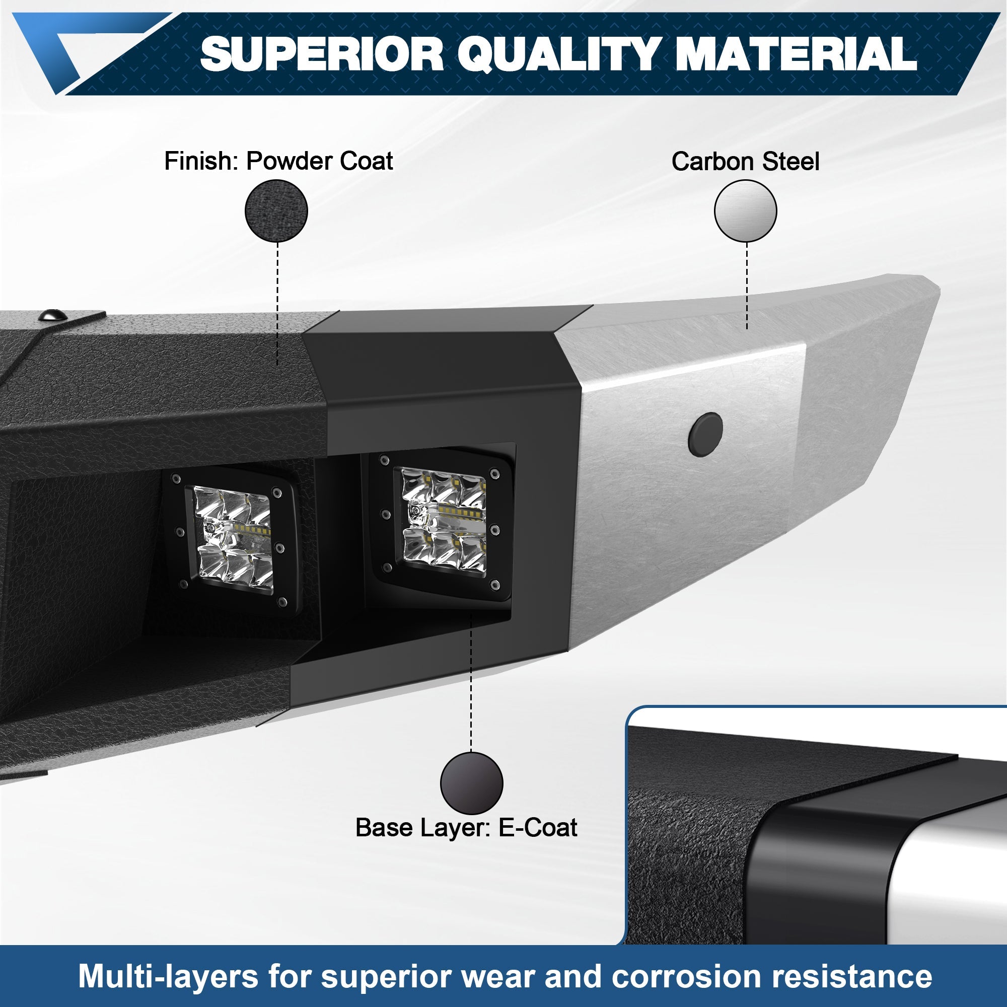 2009 - 2014 F - 150 Front Bumper Compatible with 2009 - 2014 F150 Excluding Raptor - nadiaauto