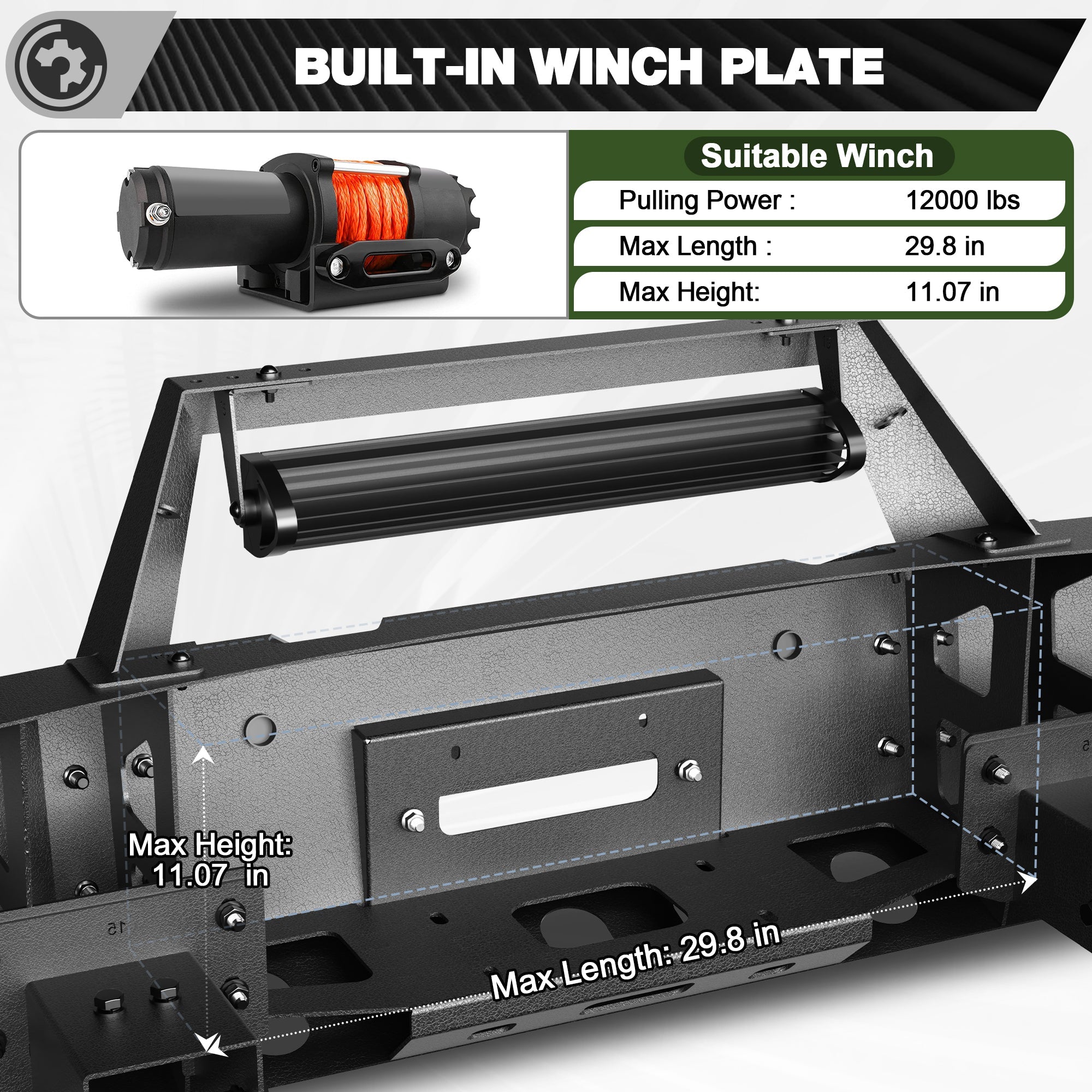 2023 2024 2025 2026 Ford F250 Front Bumper Offroad Bumper for 2023-2026 Ford F250/F350/F450 - nadiaauto