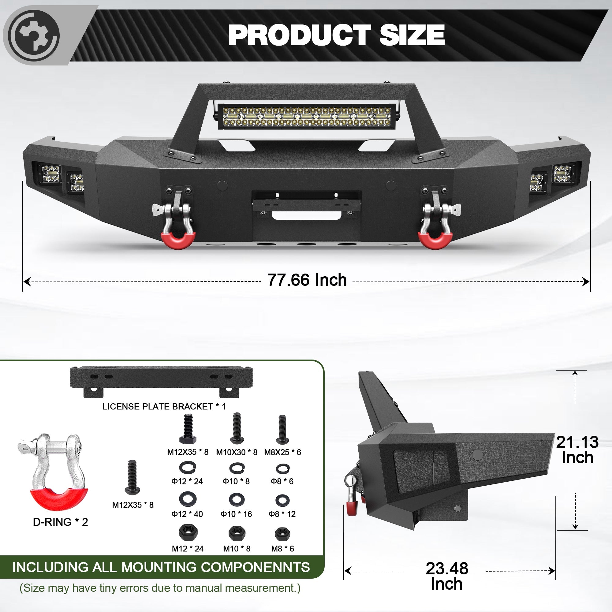2023 2024 2025 2026 Ford F250 Front Bumper Offroad Bumper for 2023-2026 Ford F250/F350/F450 - nadiaauto