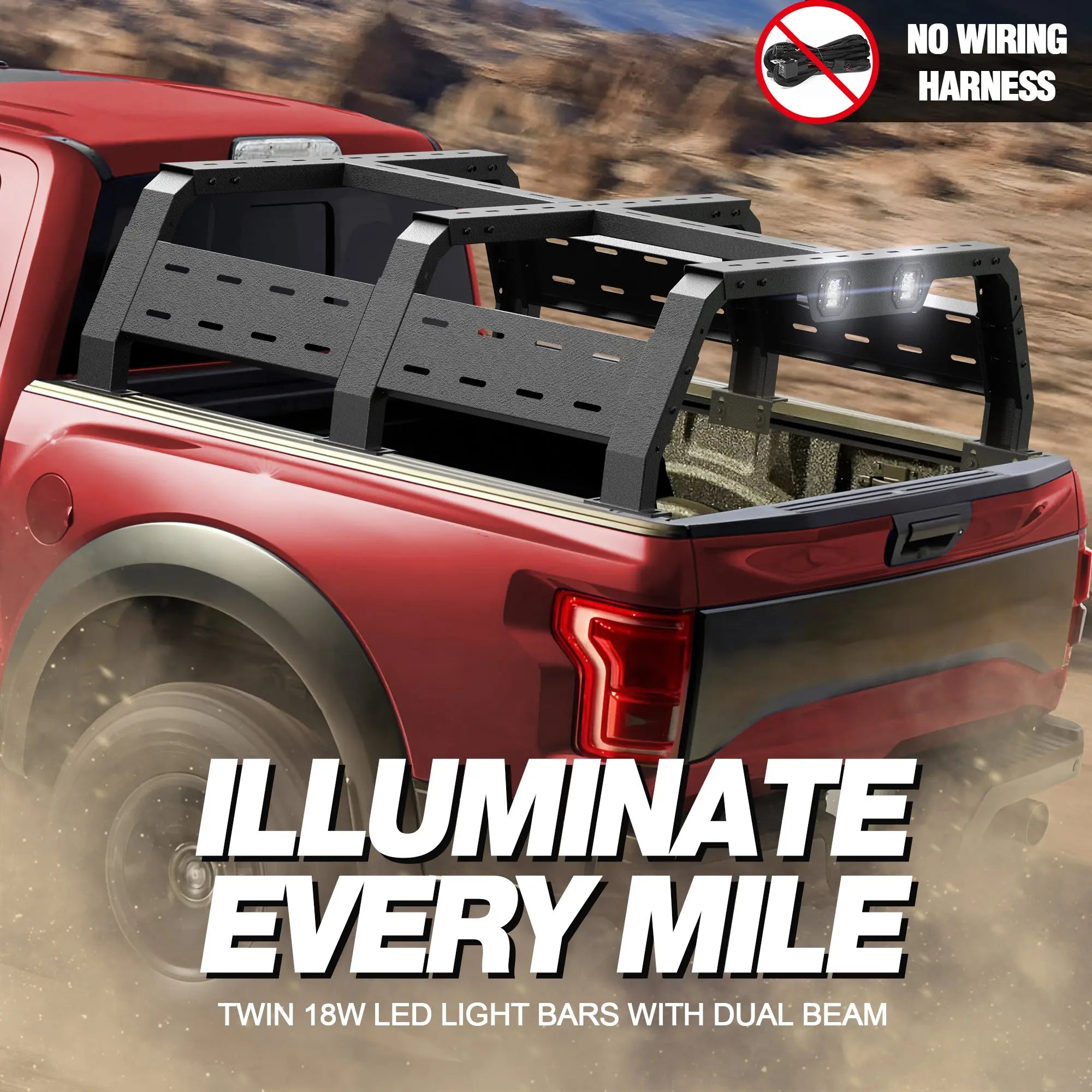 Tacoma Overland Bed Rack 17.3