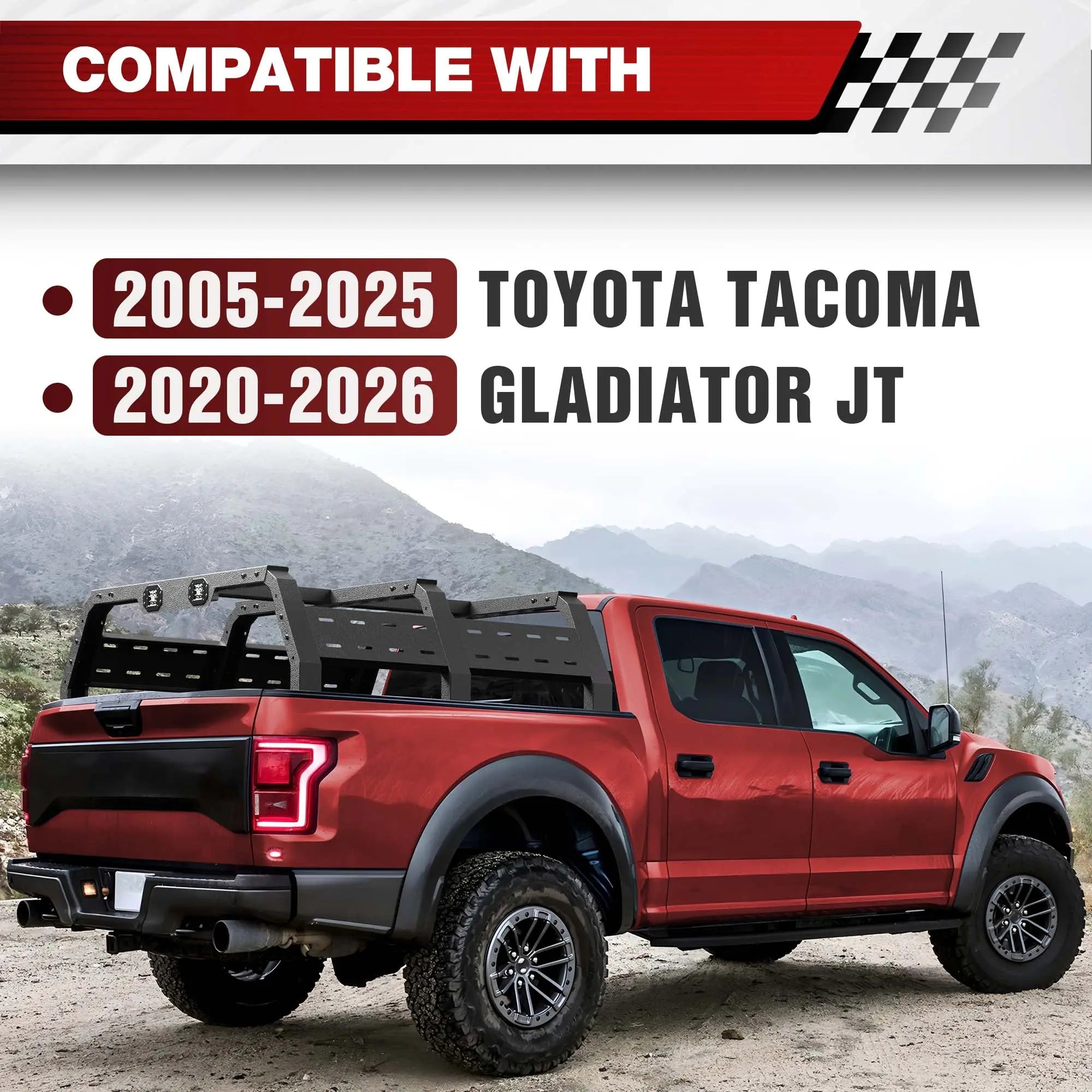 Tacoma Overland Bed Rack 17.3