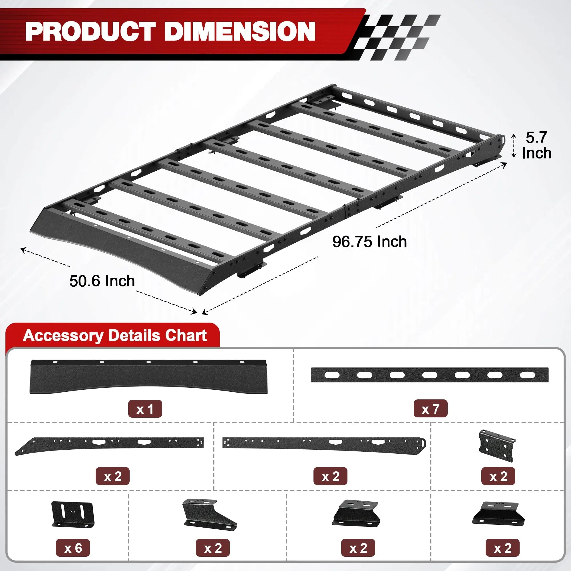 Expedition Roof Rack Compatible for Ford Expedition 2018-2025