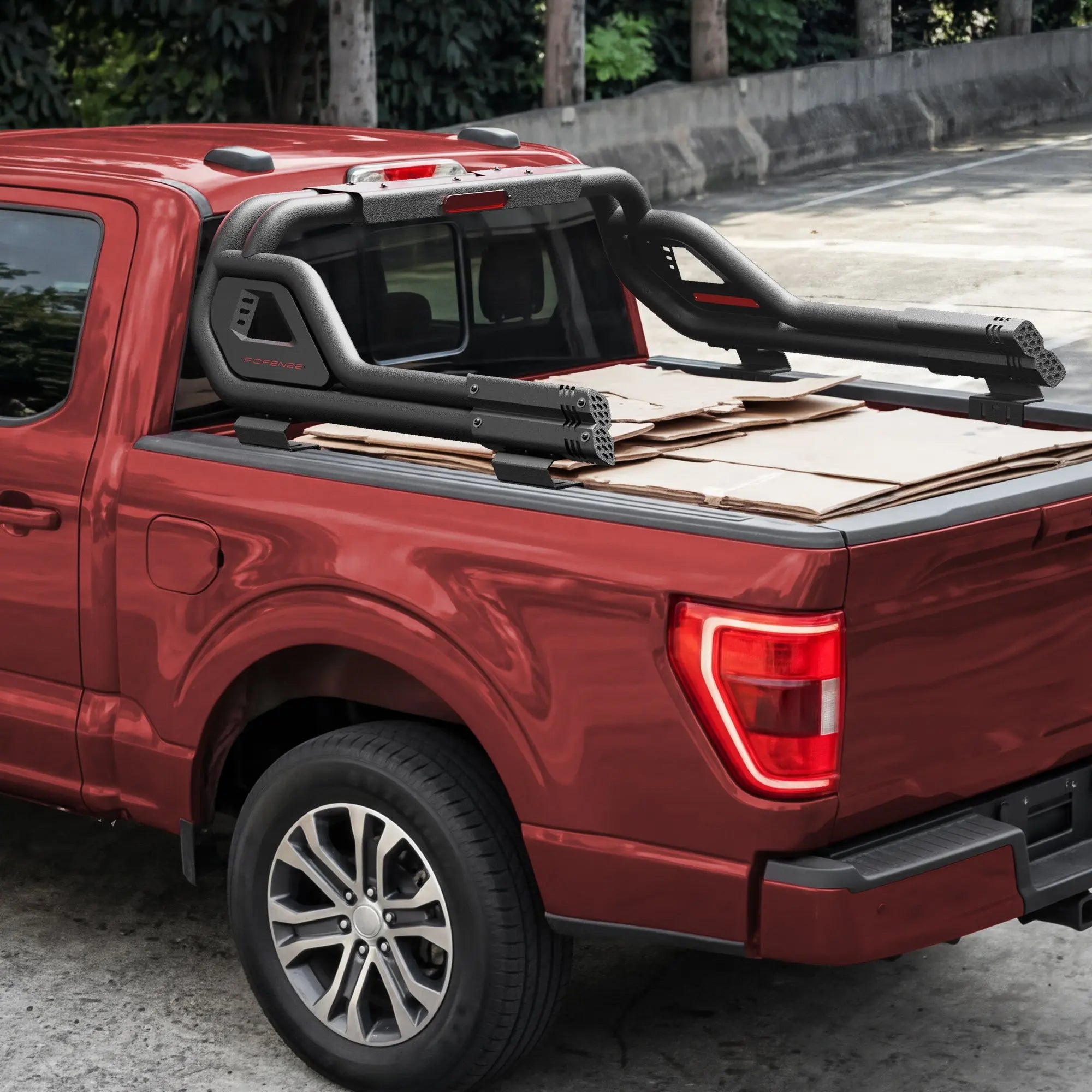 Adjustable Roll Bar for Full-Size Trucks, Heavy Duty Carbon Steel Truck Bed Rack & Chase Rack Compatible with Ford F-150, F-250, F-350, Chevy Silverado, GMC Sierra, Ram, Toyota Tundra & Nissan Titan