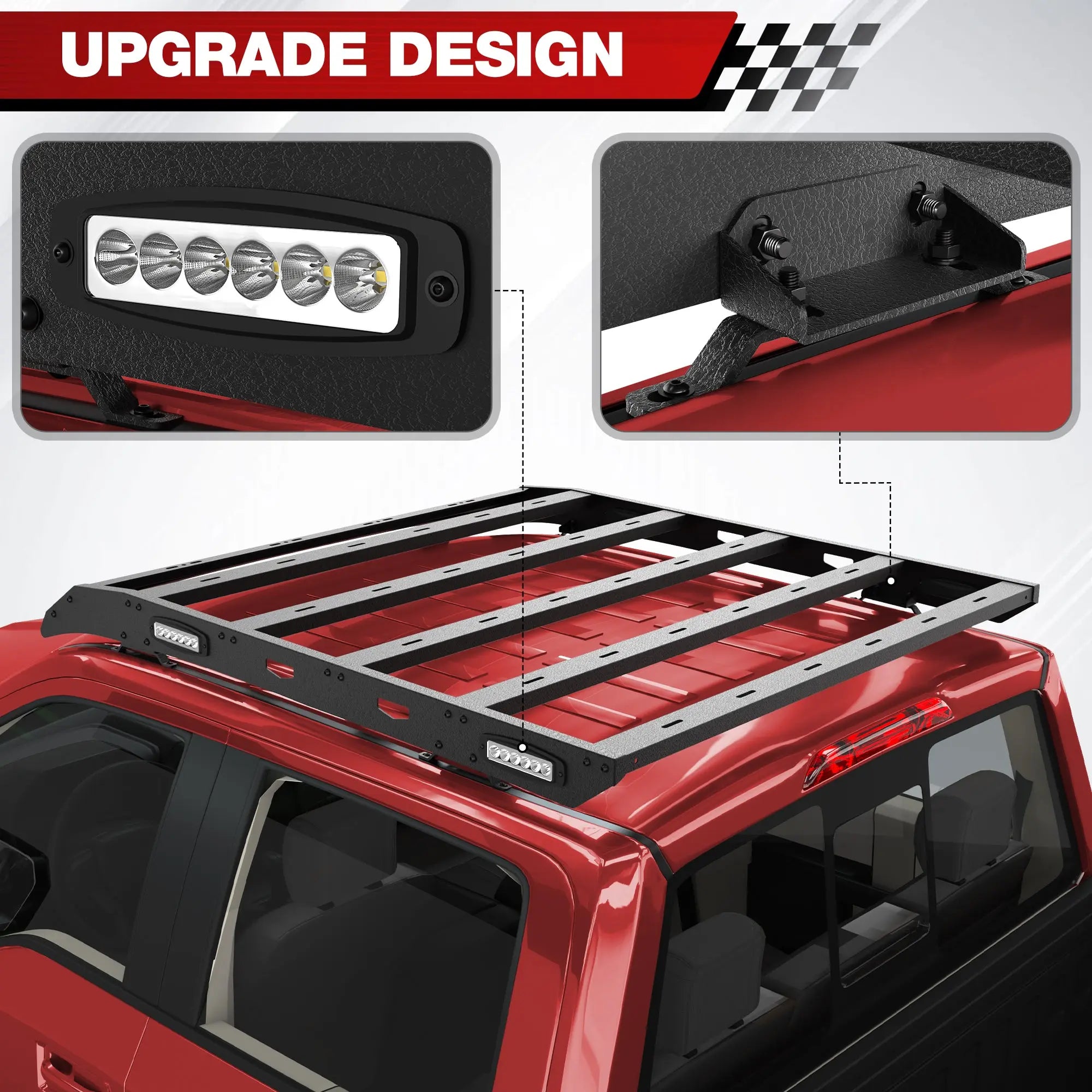 Longsun Roof Rack for 2009-2014 Ford F-150 SuperCrew 4-Door