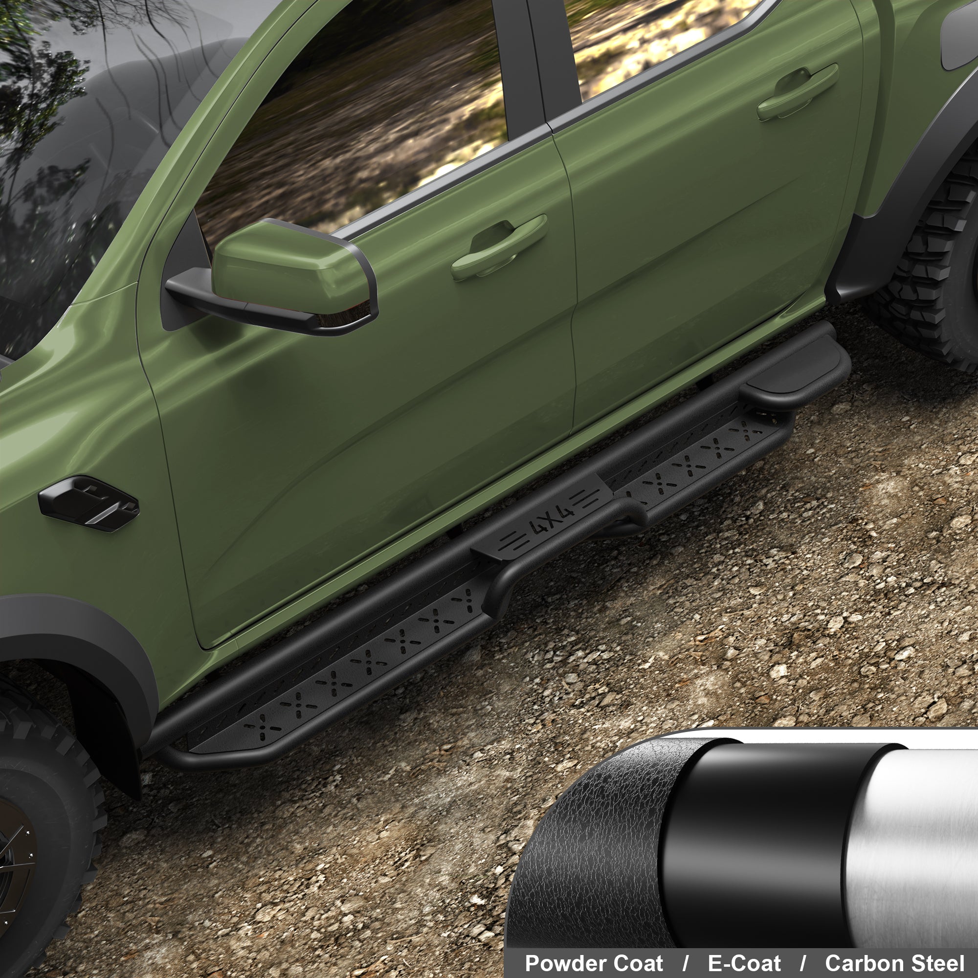 Ranger Running Boards Side Step Ford Ranger 2019 2020 2021 2022 2023 2024 SuperCrew(4 Door)