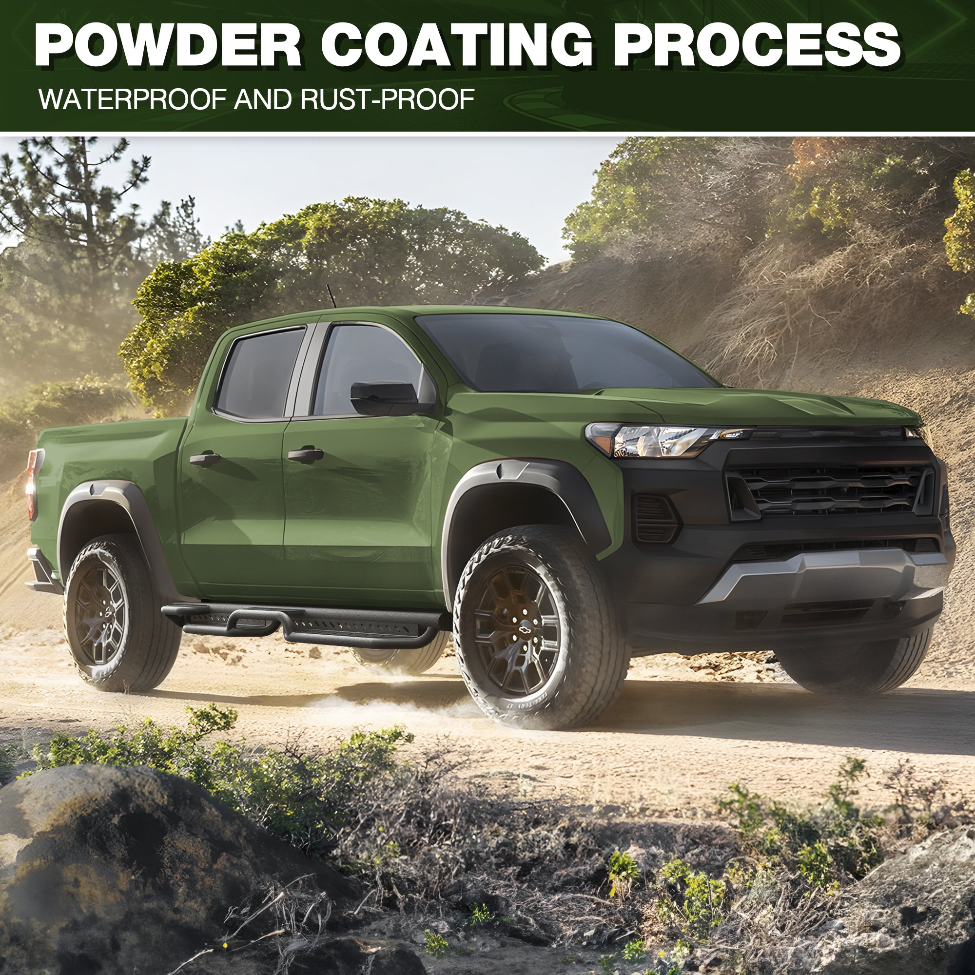 Running Boards Side Steps for 2015-2026 Chevy Colorado/GMC Canyon, Fits 4 Full Size Doors