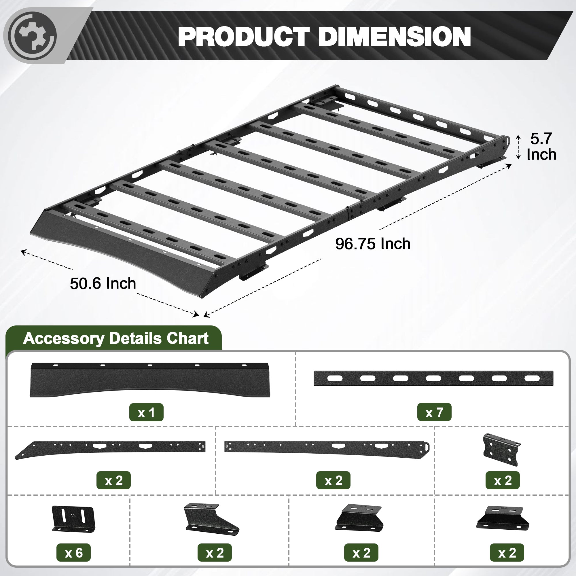 Expedition Roof Rack Compatible for Ford Expedition 2018-2025