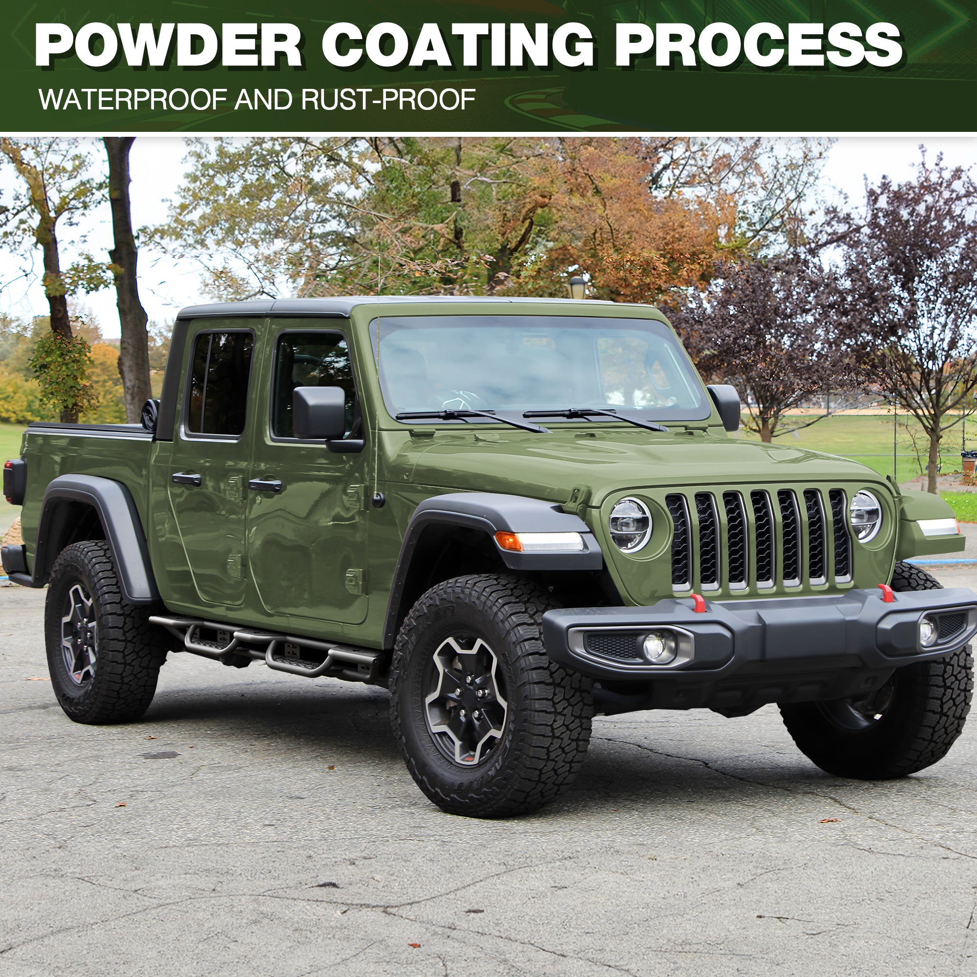 Jeep JT Running Boards for 2020-2026 Jeep Gladiator JT (4-Door)
