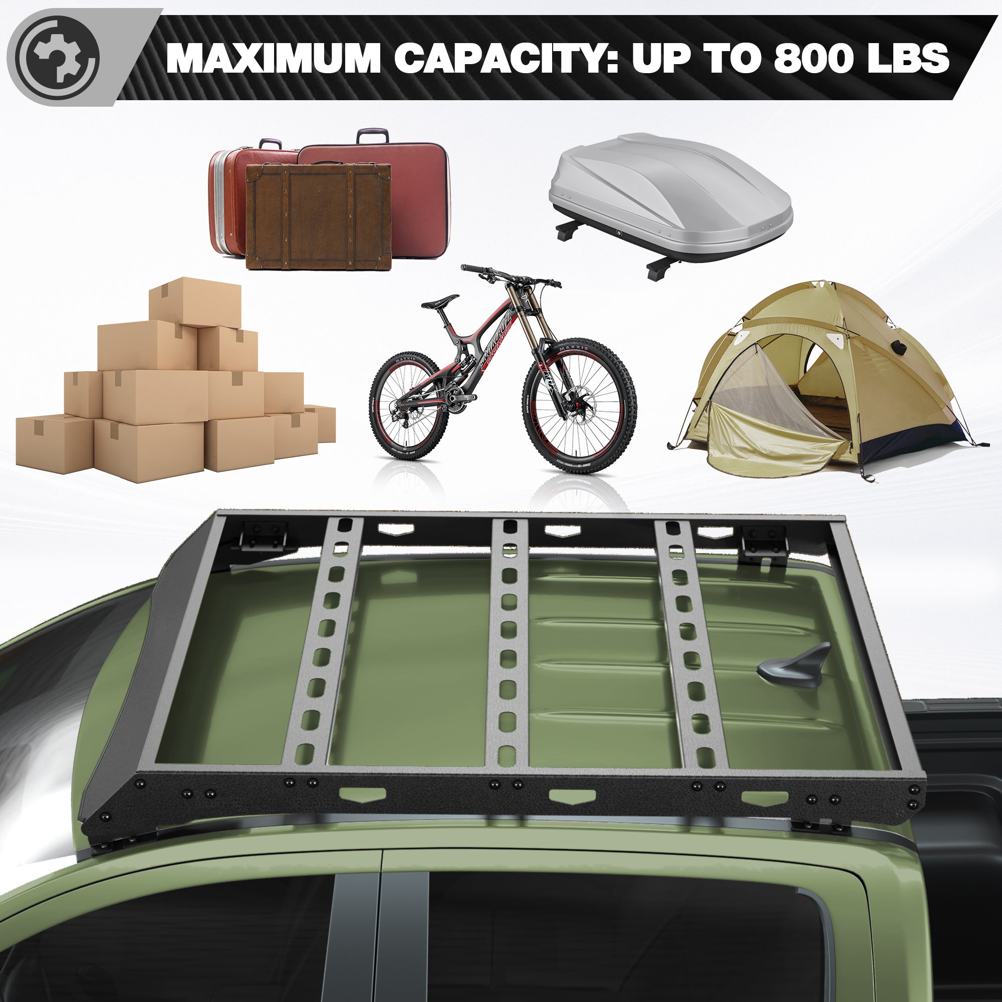 Ranger Roof Rack Compatible with 2019 2020 2021 2022 2023 2024 2025 Ford Ranger