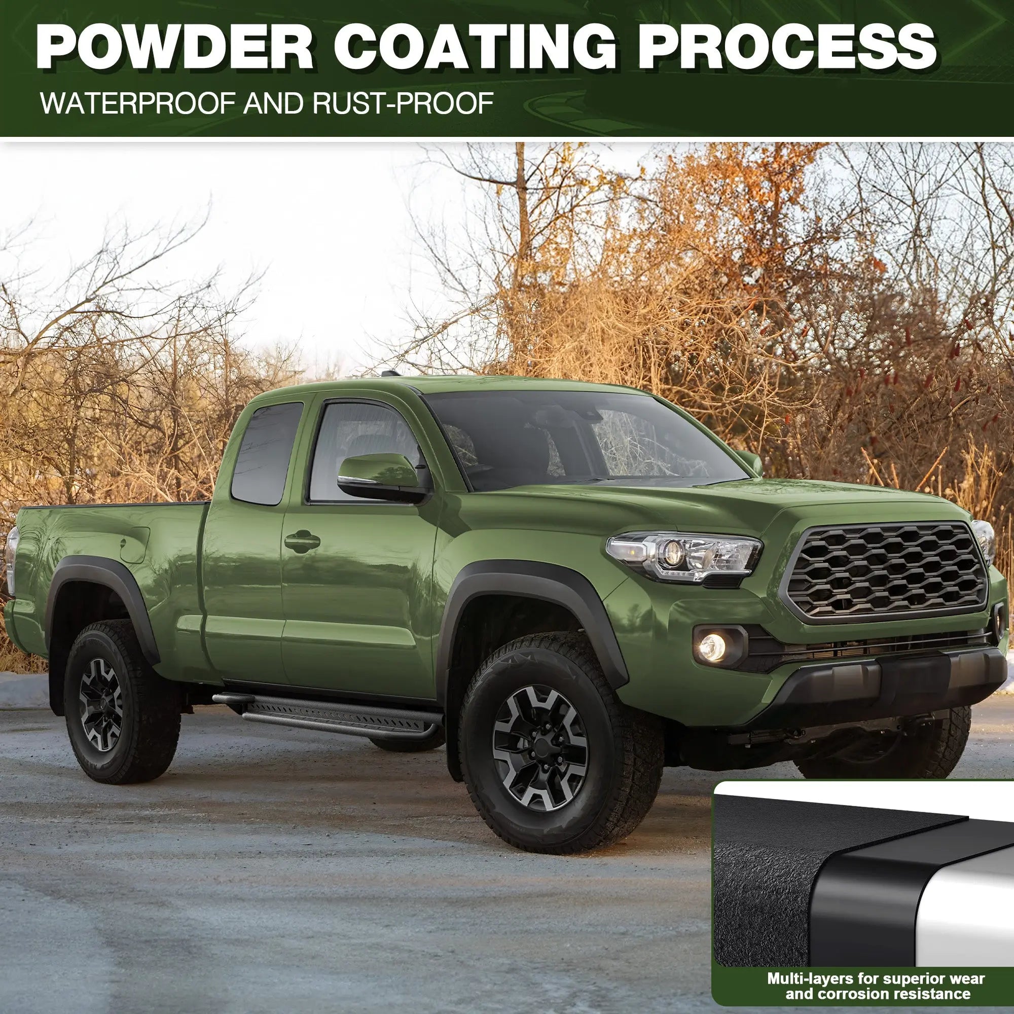 Running Boards Side Steps for 2005-2023 Toyota Tacoma Access Cab nadiaauto
