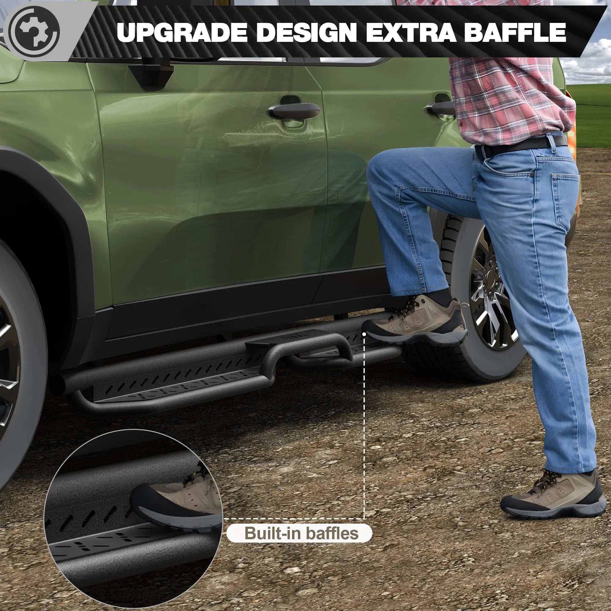 Running Boards Side Steps for 2024-2025 Toyota Land Cruiser Prado LC250 nadiaauto