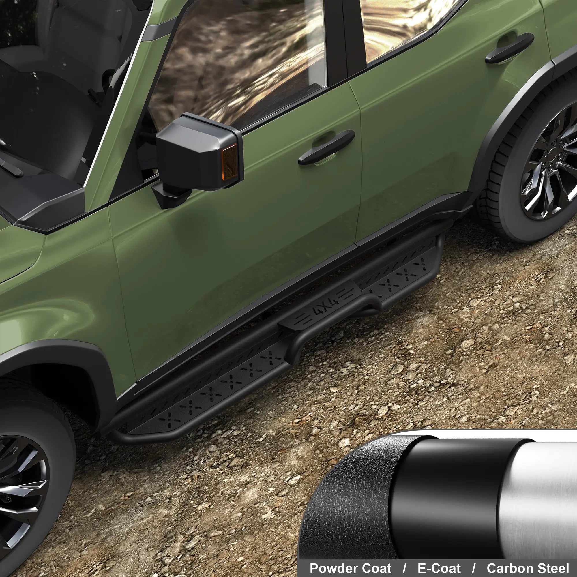 Running Boards Side Steps for 2024-2025 Toyota Land Cruiser Prado LC250 nadiaauto