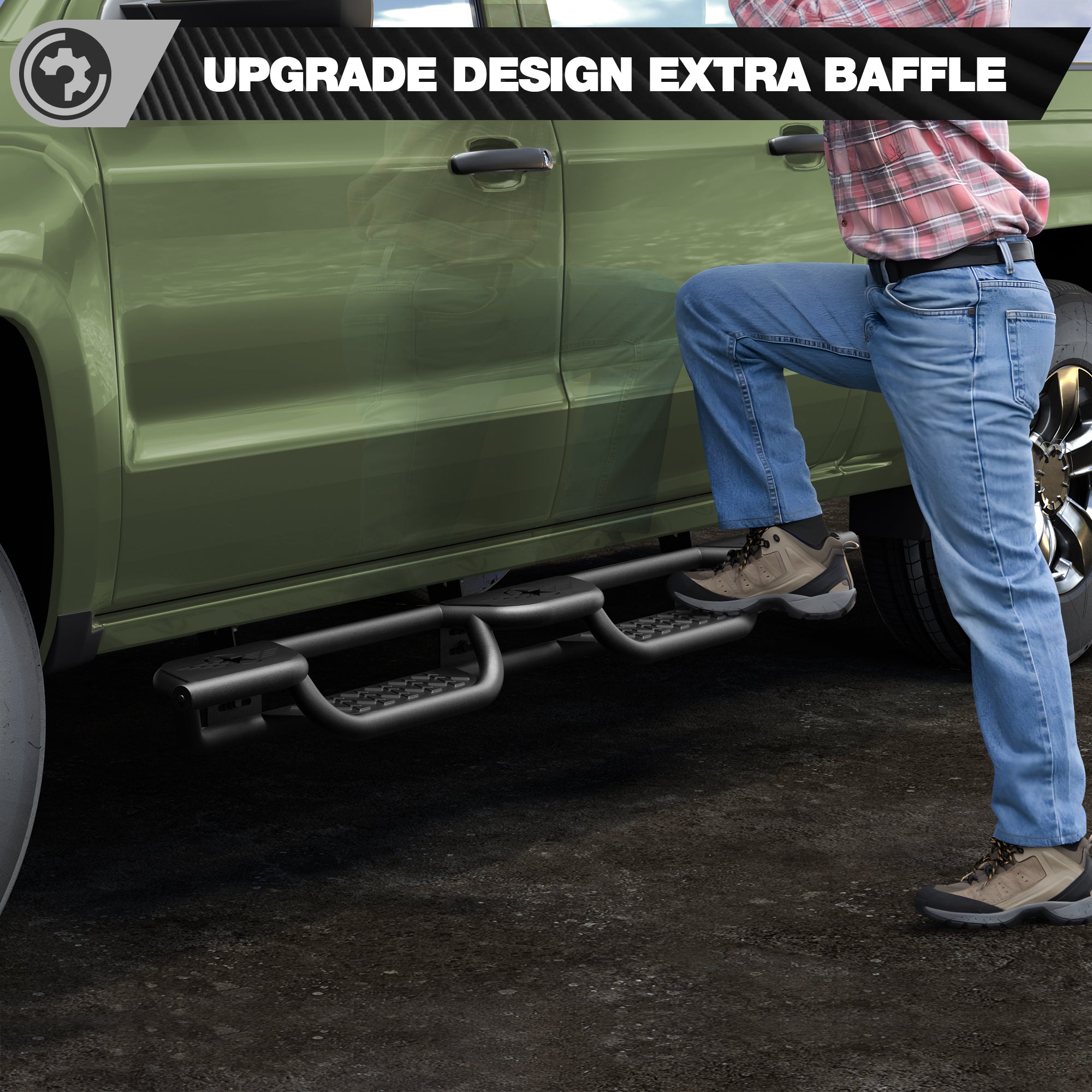 Running Boards for 2007-2018 Chevy Silverado & GMC Sierra Quad Cab