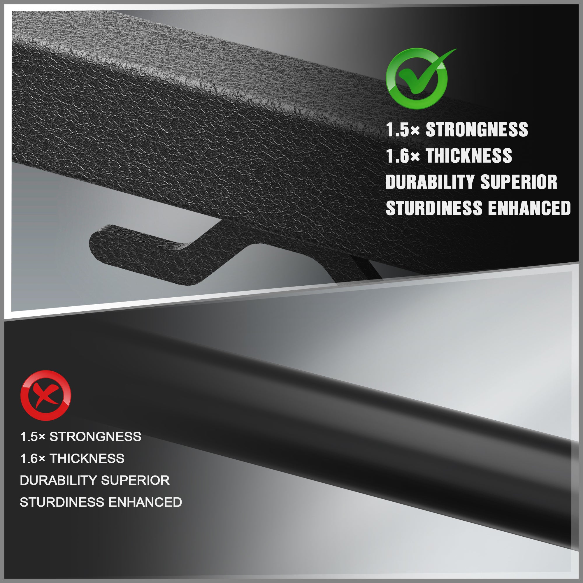 Universal Truck Bed Rack for Pickup Trucks, Heavy Duty Adjustable Ladder Rack for Kayak, Bike & Rooftop Tent, No-Drill Cargo Rack with 1000 lbs Capacity