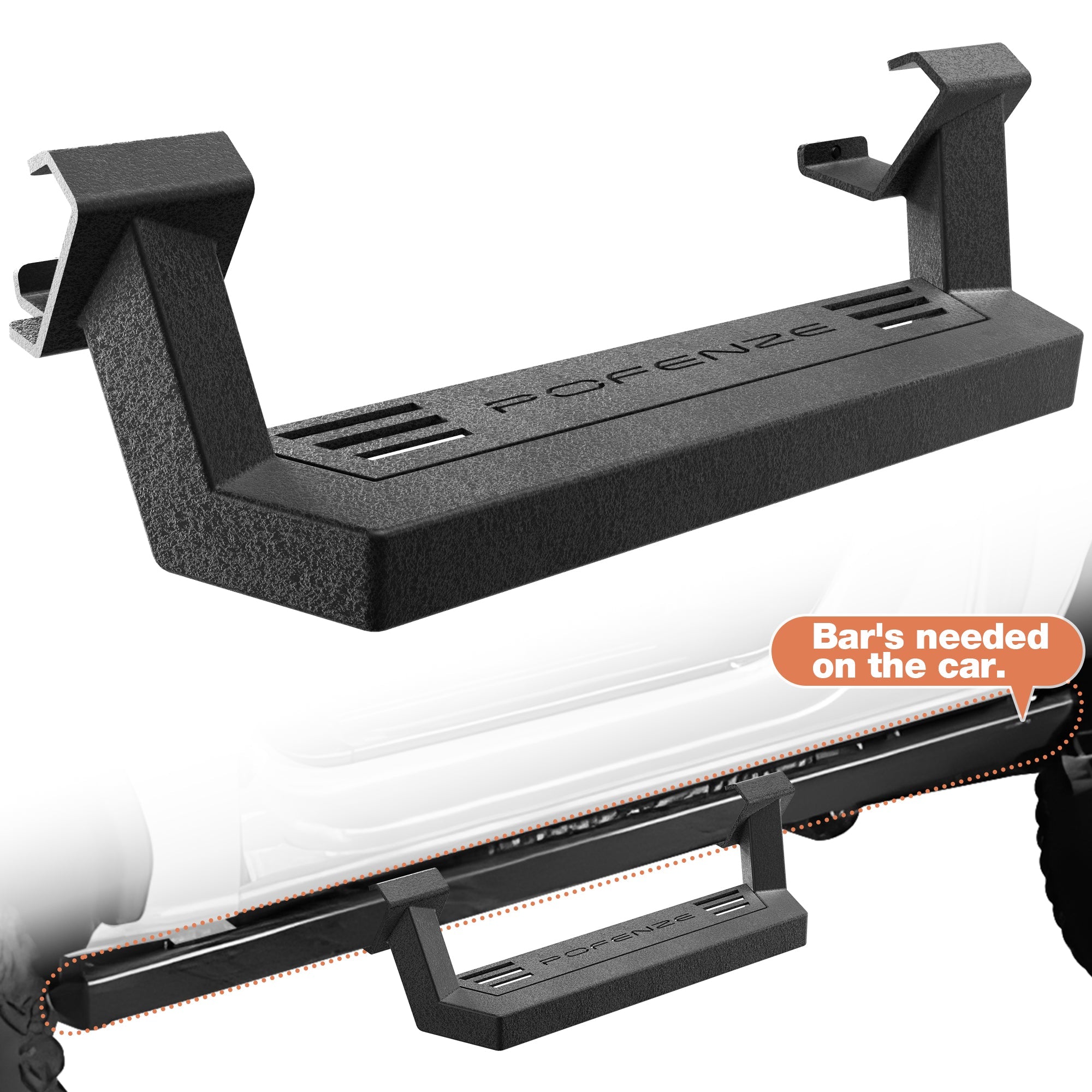 Bronco Side Steps for Rock Rails Compatible with 2021 - 2025 Ford Bronco 2 - Door - nadiaauto