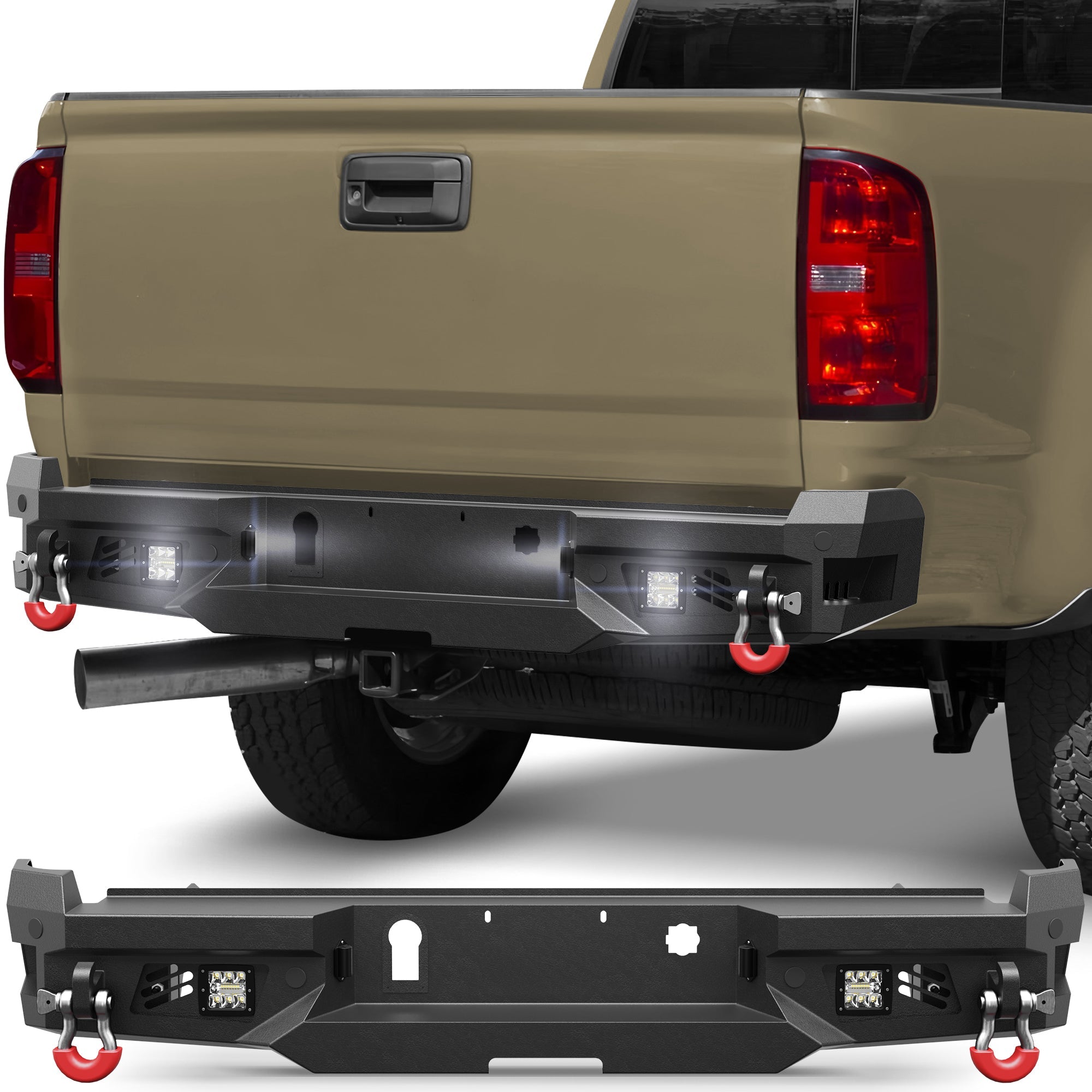 Chevy Colorado/GMC Canyon Rear Bumper for 2015-2022 Chevy Colorado (Excluding ZR2) and GMC Canyon - nadiaauto