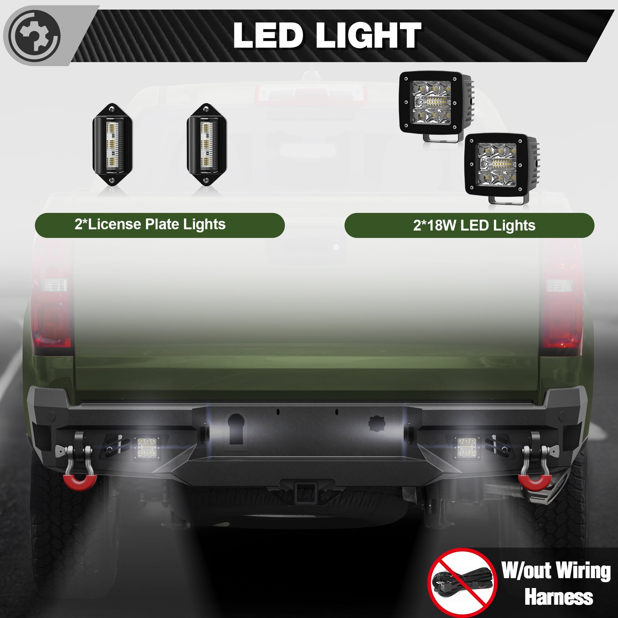 Chevy Colorado/GMC Canyon Rear Bumper for 2015-2022 Chevy Colorado (Excluding ZR2) and GMC Canyon - nadiaauto