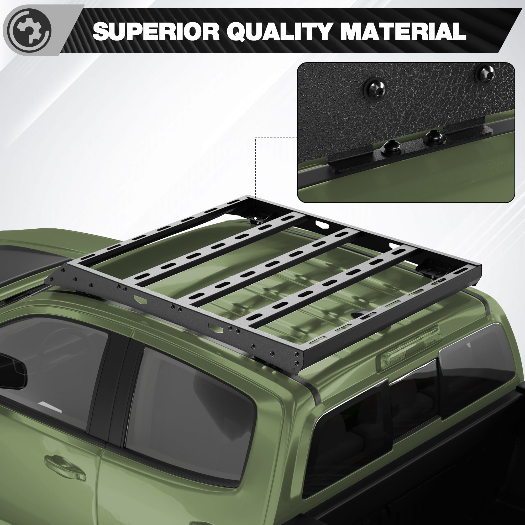 Colorado Roof Rack Compatible with 2015-C2025 Chevy Colorado Crew Cab 4 Door Only - nadiaauto