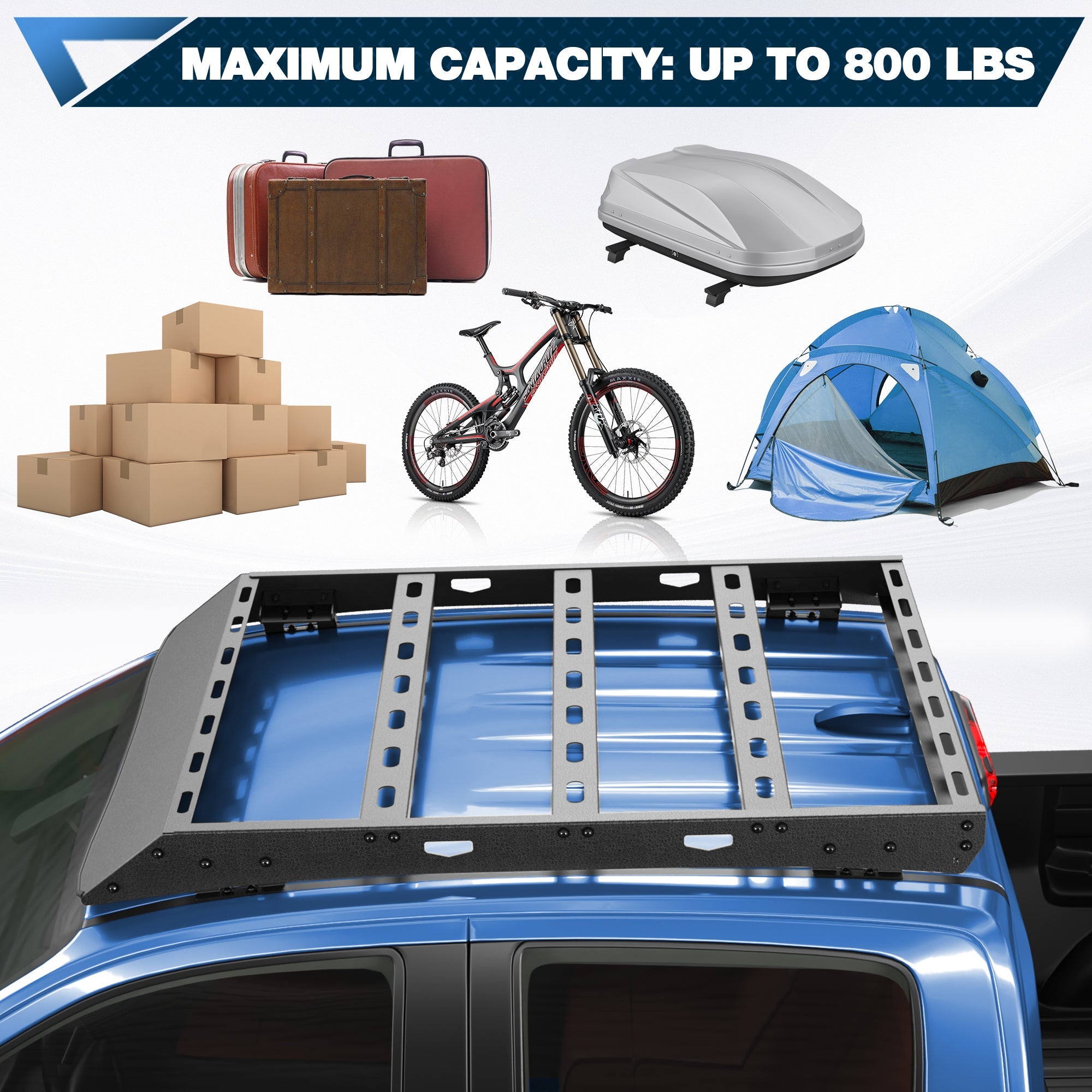 Colorado Roof Rack Compatible with 2015 - C2025 Chevy Colorado Crew Cab 4 Door Only - nadiaauto
