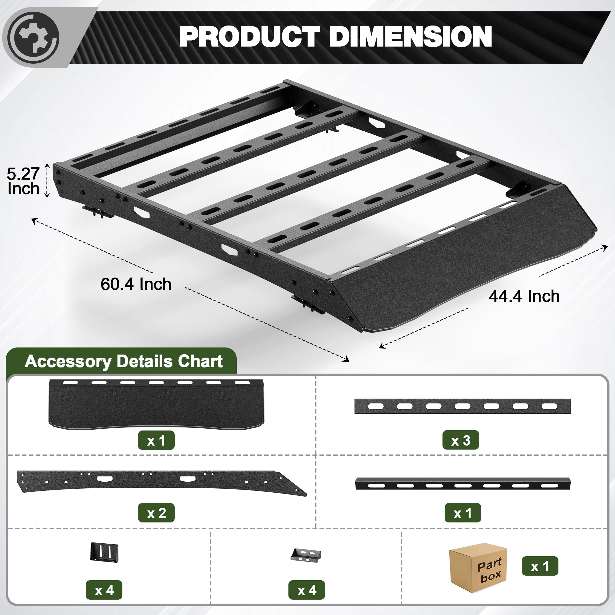 Colorado Roof Rack Compatible with 2015-C2025 Chevy Colorado Crew Cab 4 Door Only - nadiaauto