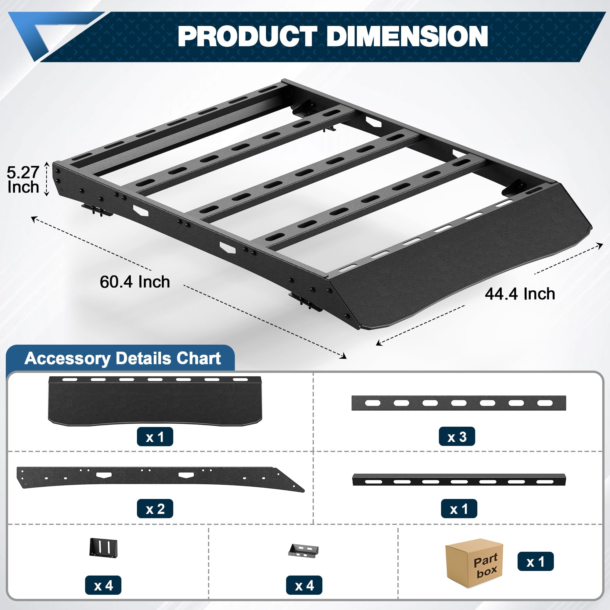 Colorado Roof Rack Compatible with 2015 - C2025 Chevy Colorado Crew Cab 4 Door Only - nadiaauto