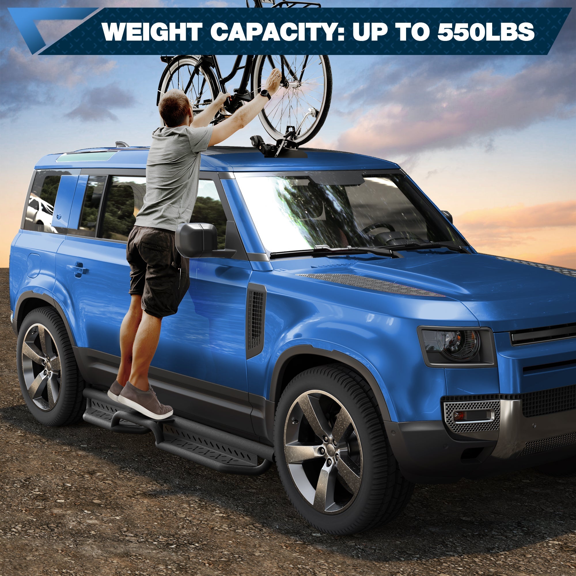 Defender 110 Running Boards Side Steps Compatible with 2020 - 2025 Land Rover Defender 110 - nadiaauto