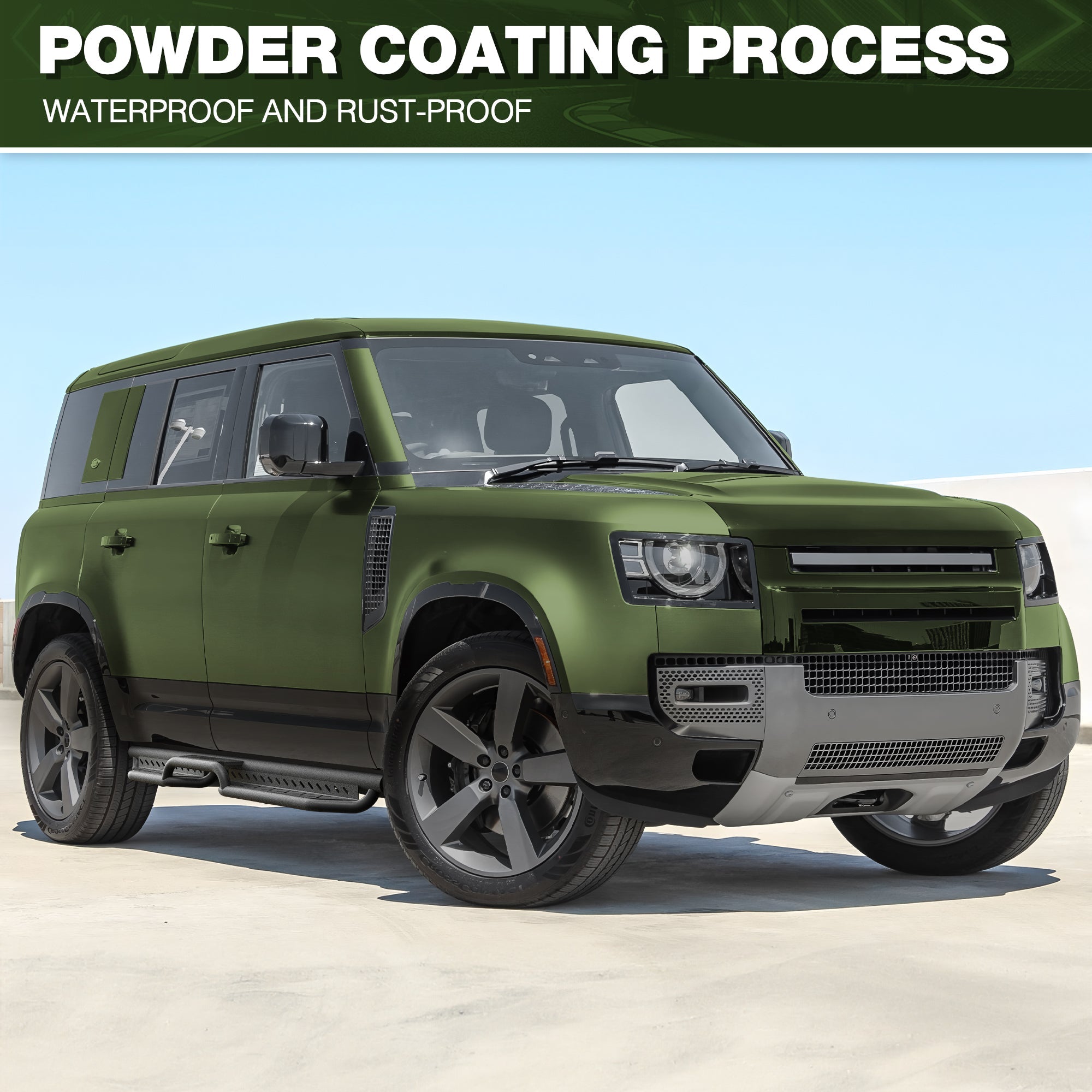 Defender 110 Running Boards Side Steps Compatible with 2020-2025 Land Rover Defender 110 - nadiaauto