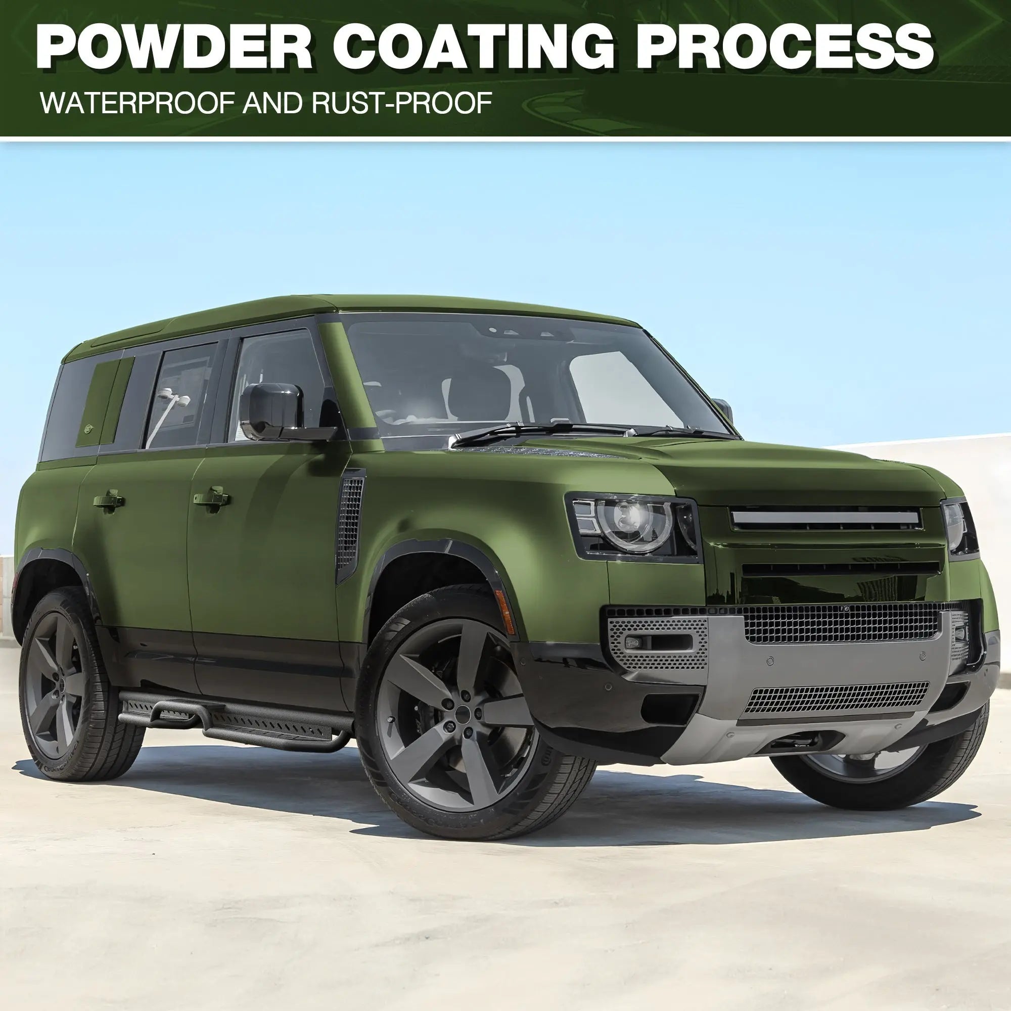 Defender 110 Running Boards Side Steps Compatible with 2020-2025 Land Rover Defender 110 - nadiaauto