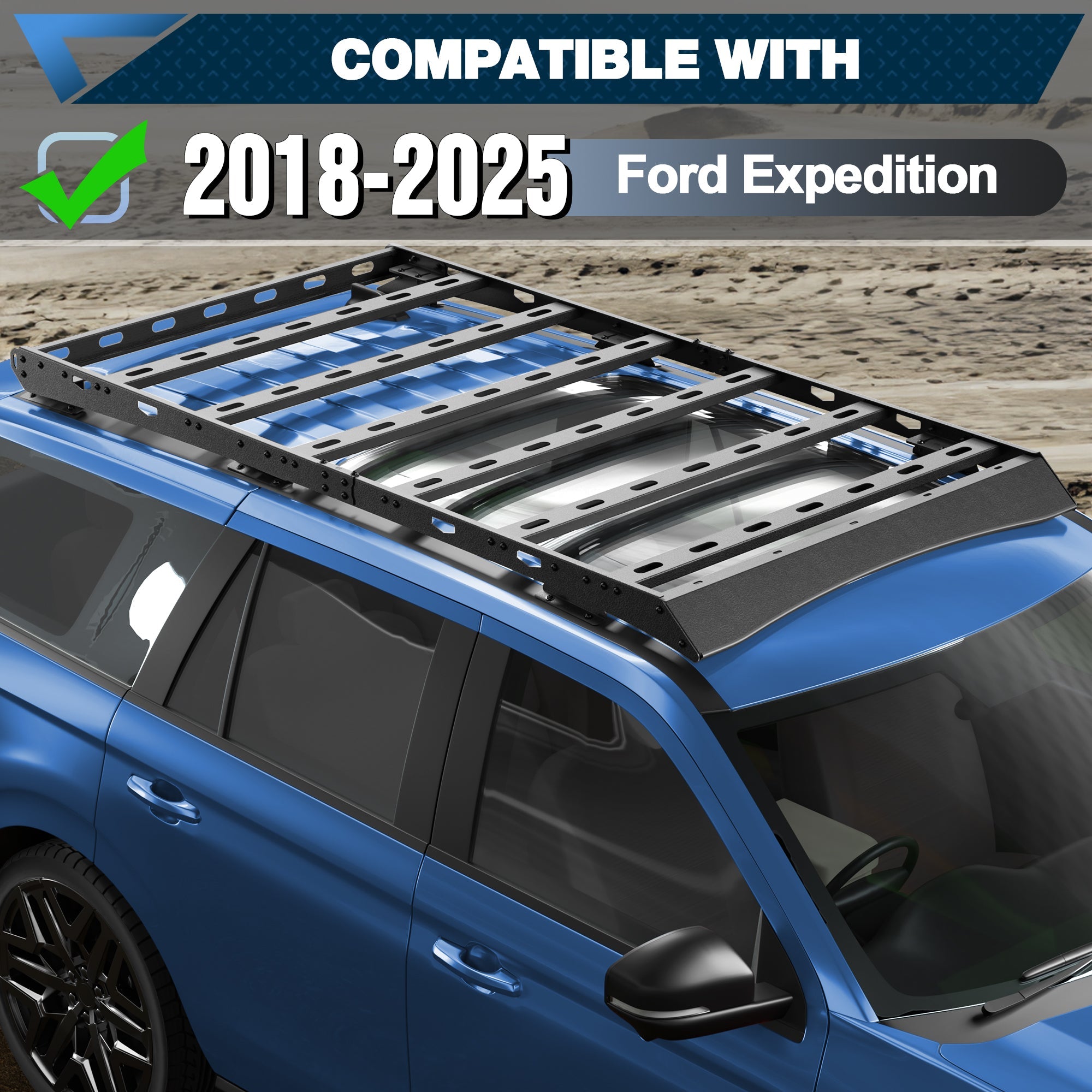 Expedition Roof Rack Compatible for Ford Expedition 2018 2019 2020 2021 2022 2023 2024 2025 - nadiaauto
