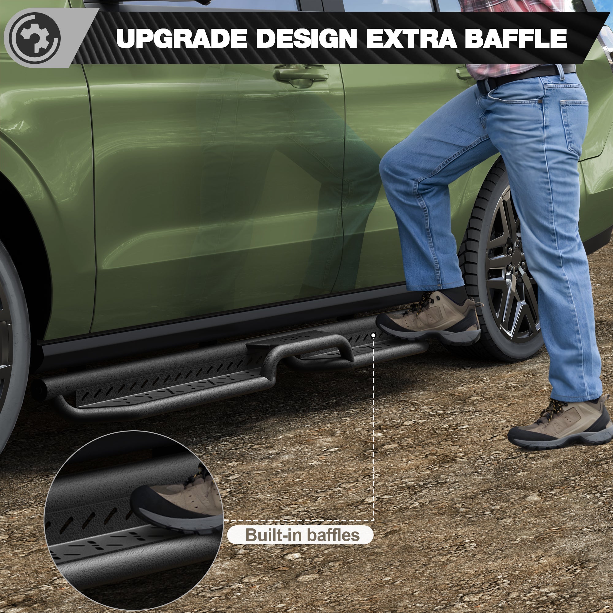 Expedition Running Boards Side Step Compatible for 2018-2026 Ford Expedition(Not for Max) - nadiaauto