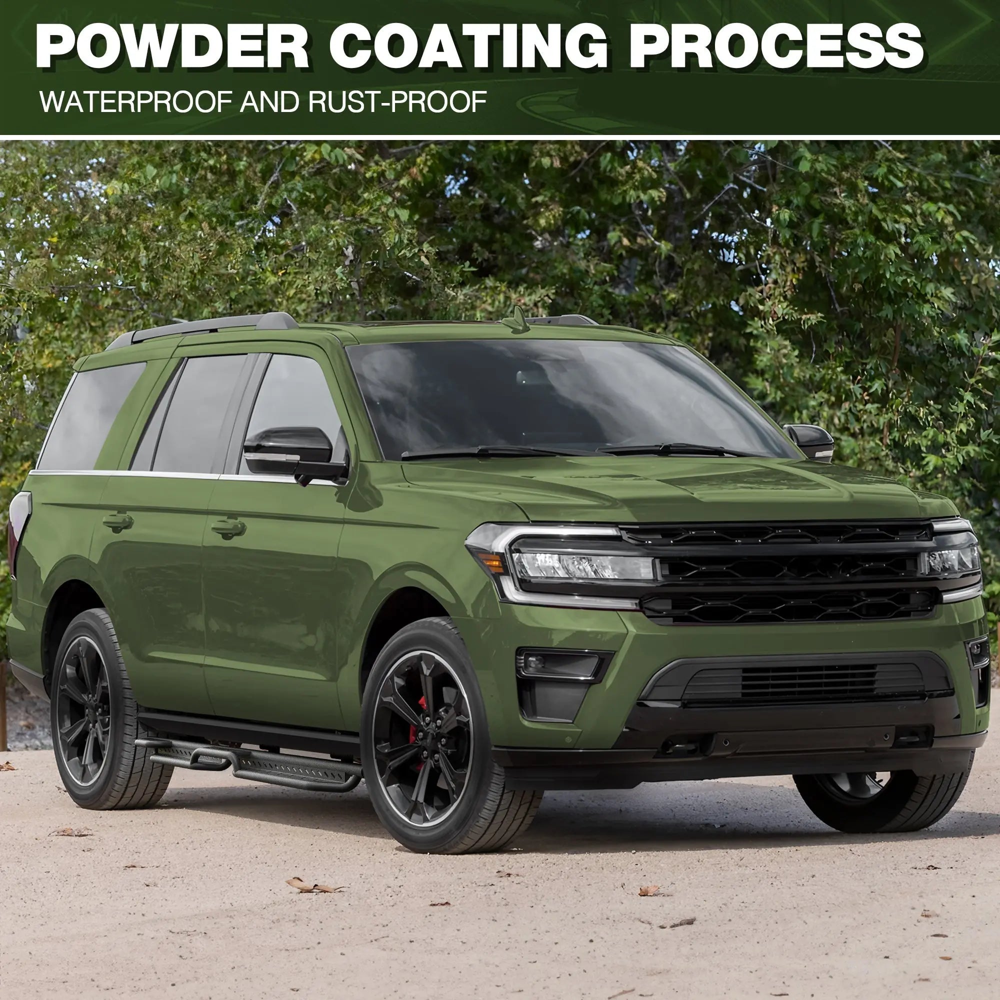 Expedition Running Boards Side Step Compatible for 2018-2026 Ford Expedition(Not for Max) - nadiaauto