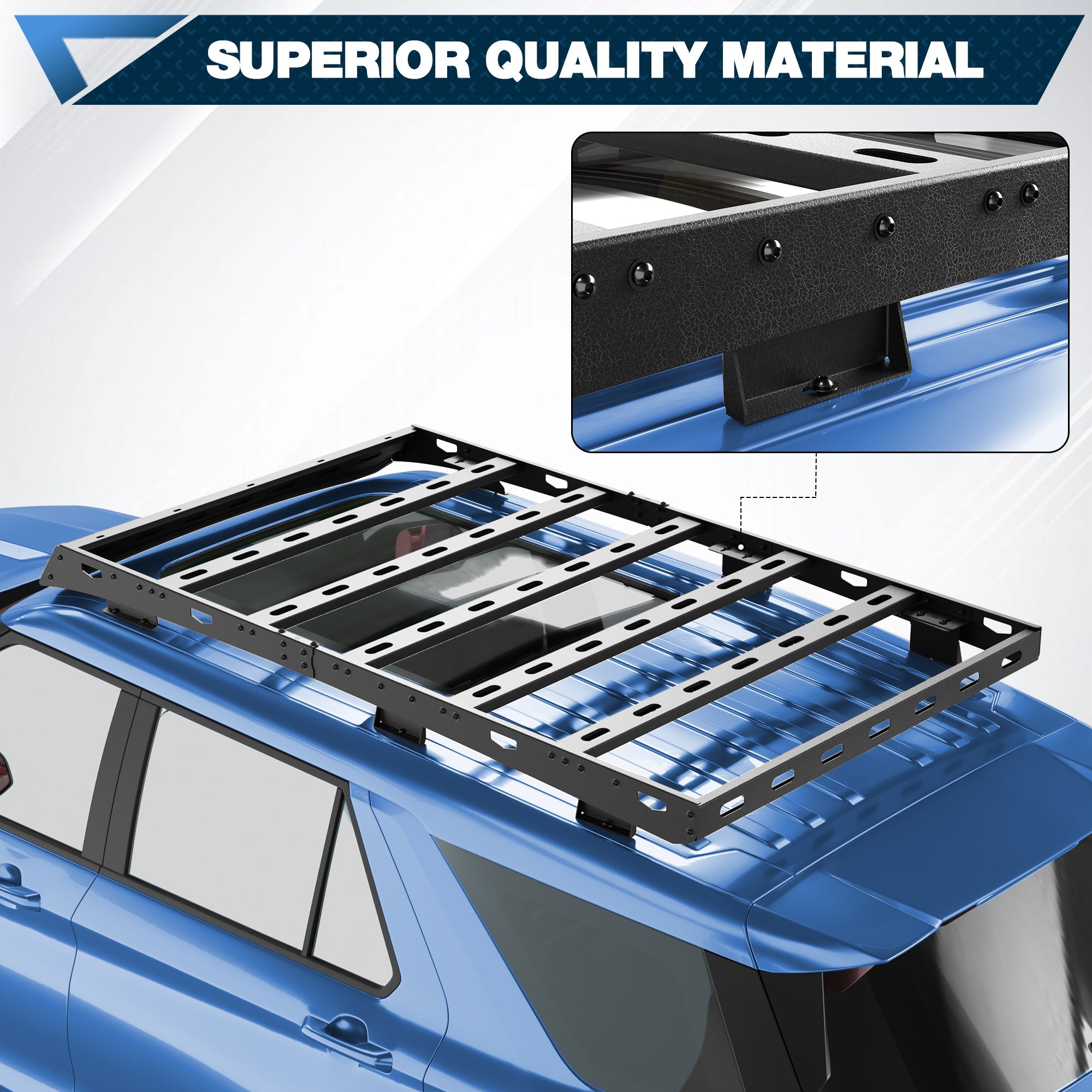 Explorer Roof Rack Rooftop Cargo Carrier Compatible for Ford Explorer 2020 2021 2022 2023 2024 - nadiaauto