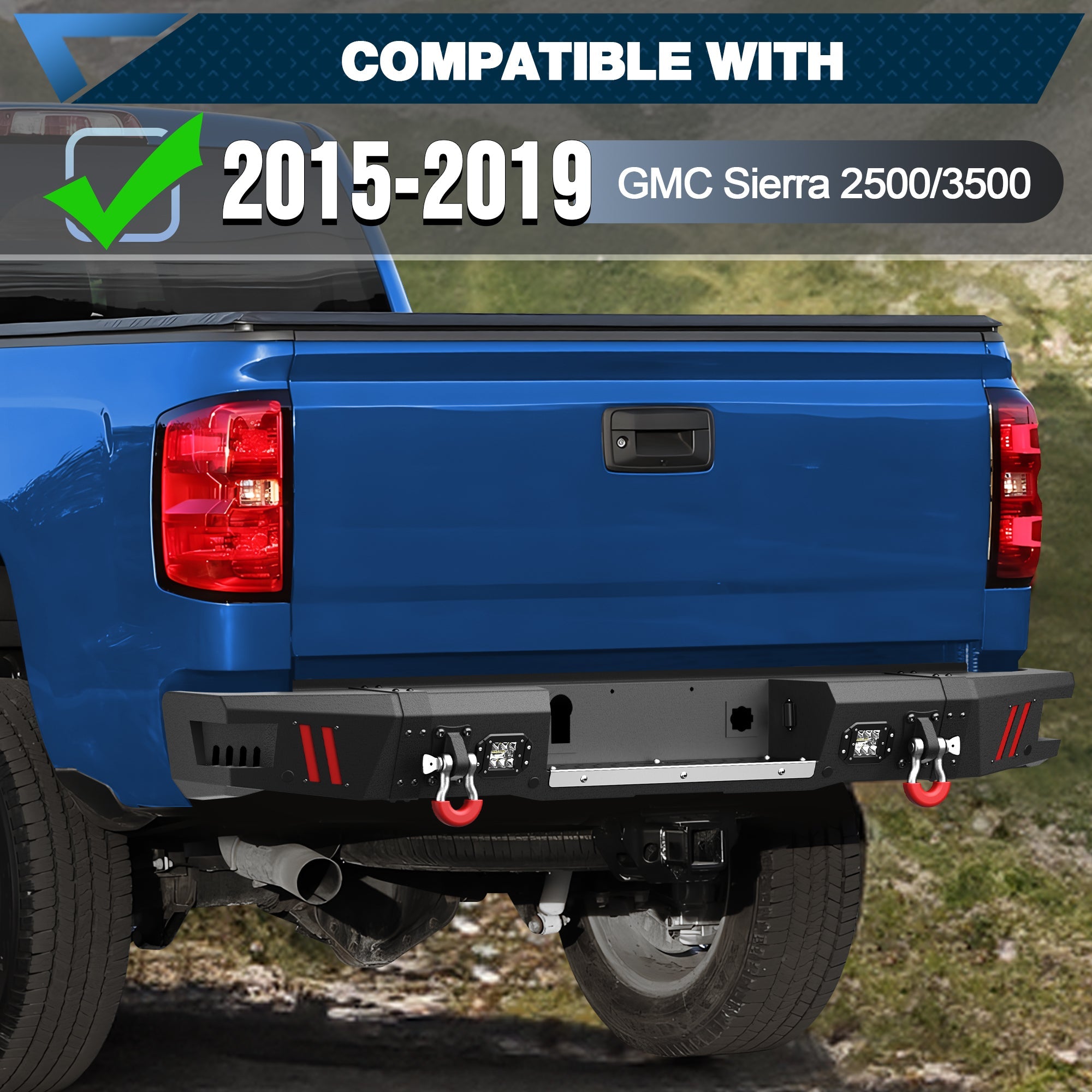 F150 Front Bumper and Rear Set for 2018 2019 2020 Ford F150 Pickup w/Winch Plate (Excluding Raptor) - nadiaauto