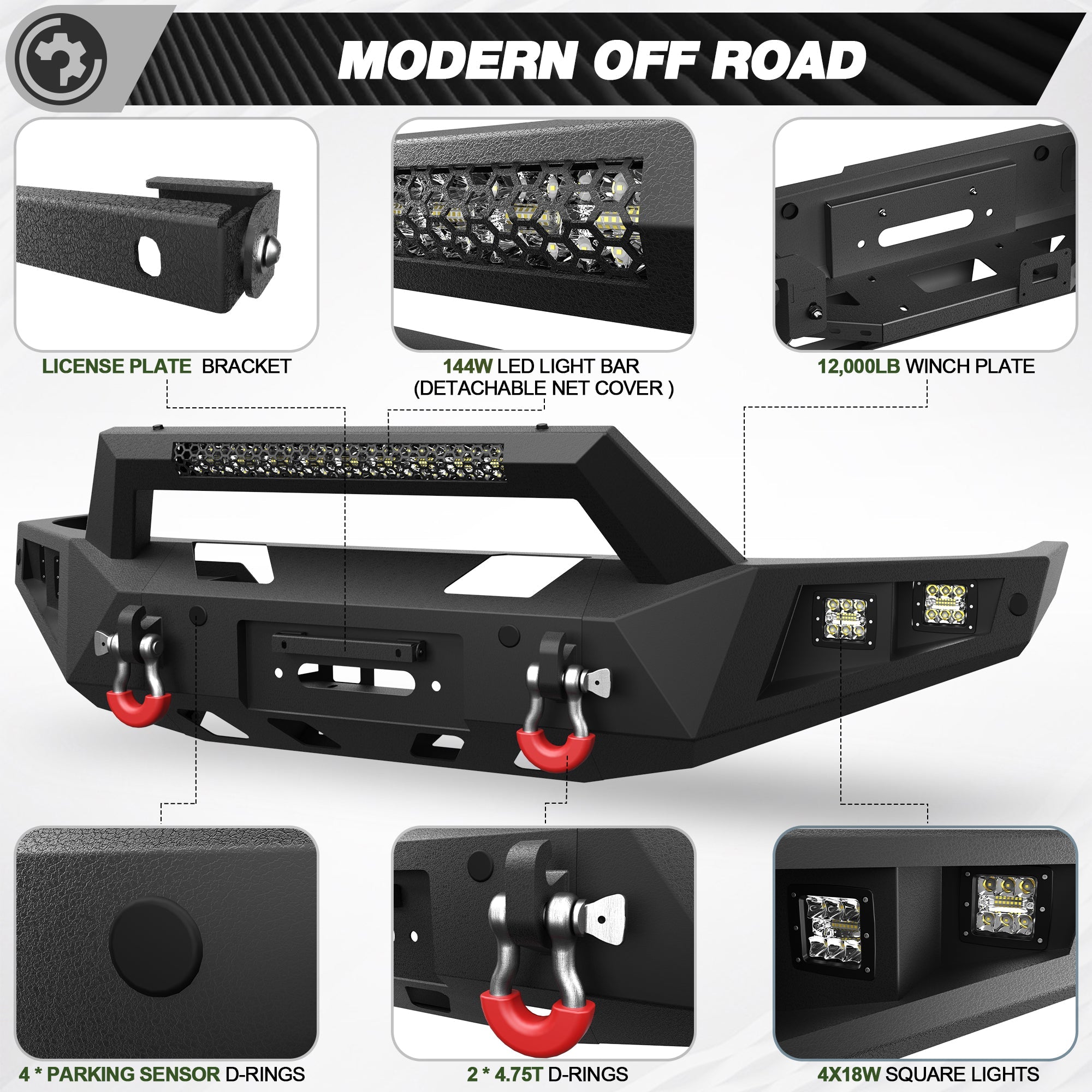 F150 Front Bumper for 2004 2005 2006 2007 2008 Ford F150 - nadiaauto