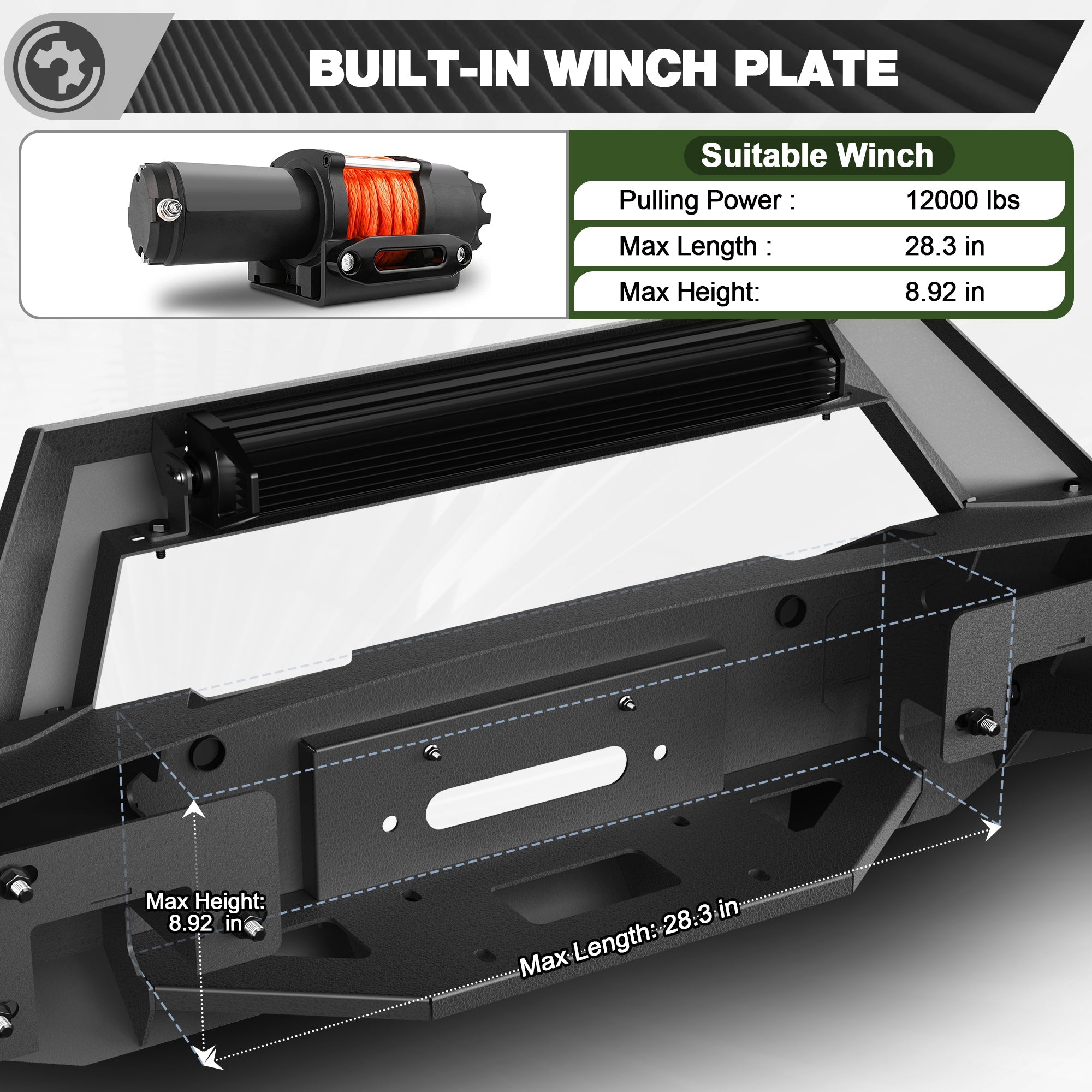 F150 Front Bumper for 2018 2019 2020 Ford F150 Pickup Trucks (Excluding Raptor) - nadiaauto