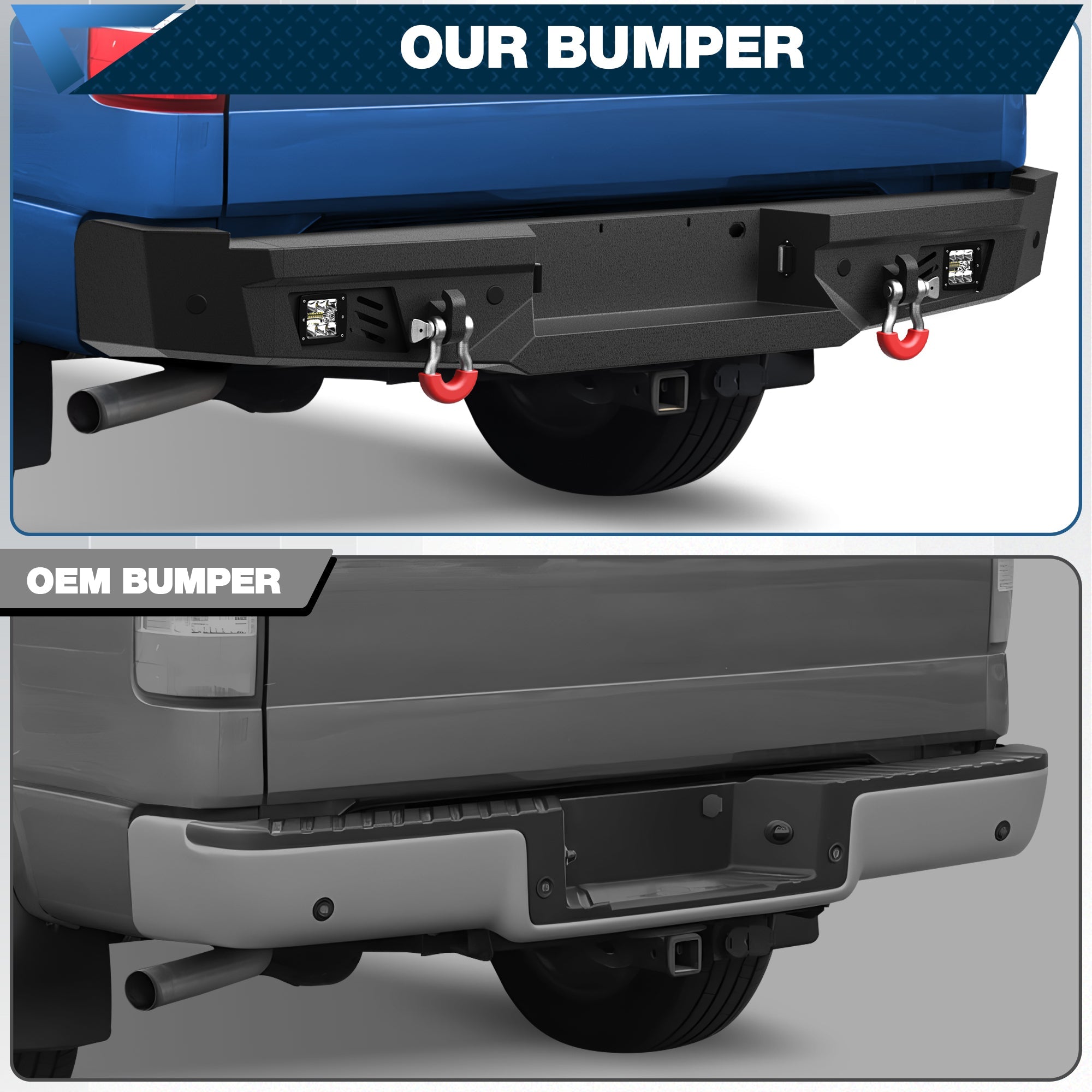 F150 Rear Back Bumper for 2006 2007 2008 Ford F150 - nadiaauto