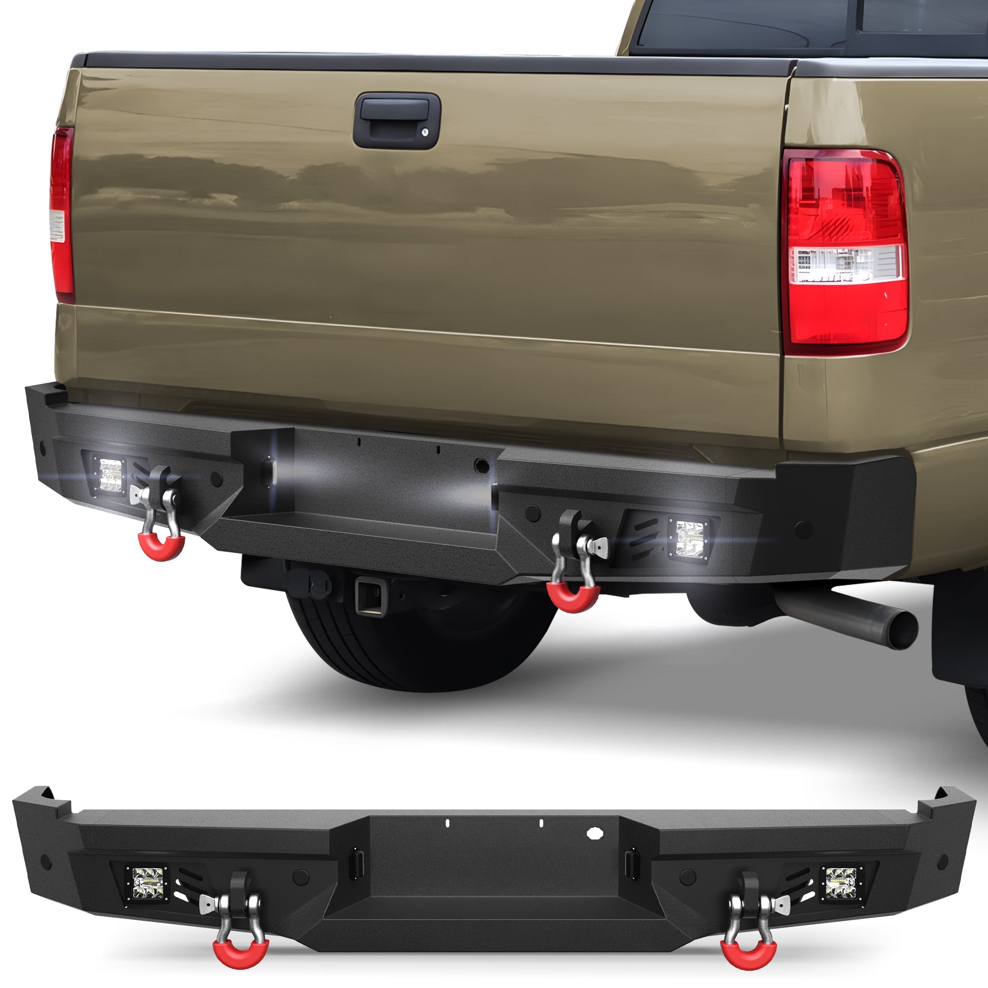 F150 Rear Back Bumper for 2006 2007 2008 Ford F150 - nadiaauto