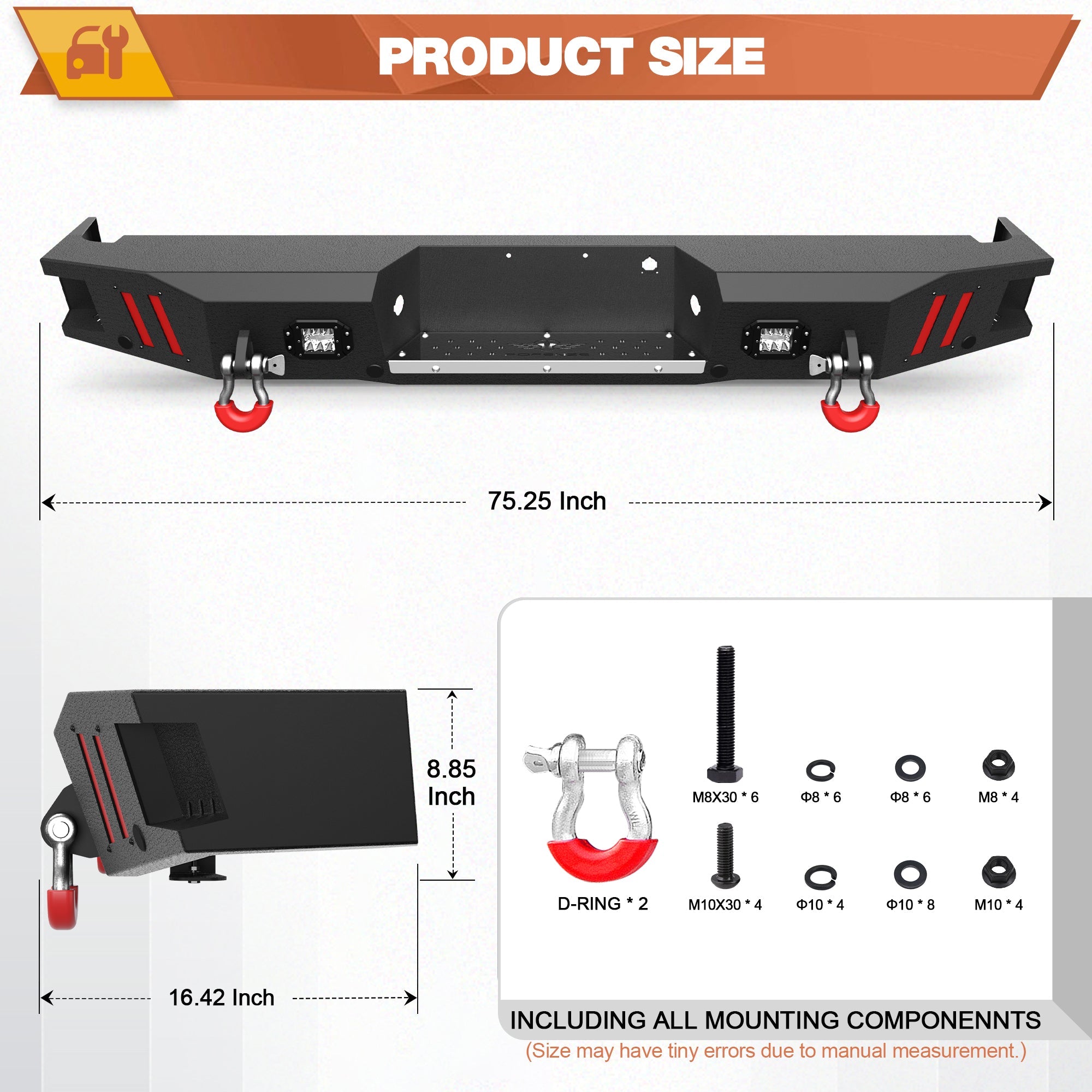 F150 Rear Bumper for 2010 - 2014 Ford F150 SVT Raptor Pickup Trucks - nadiaauto