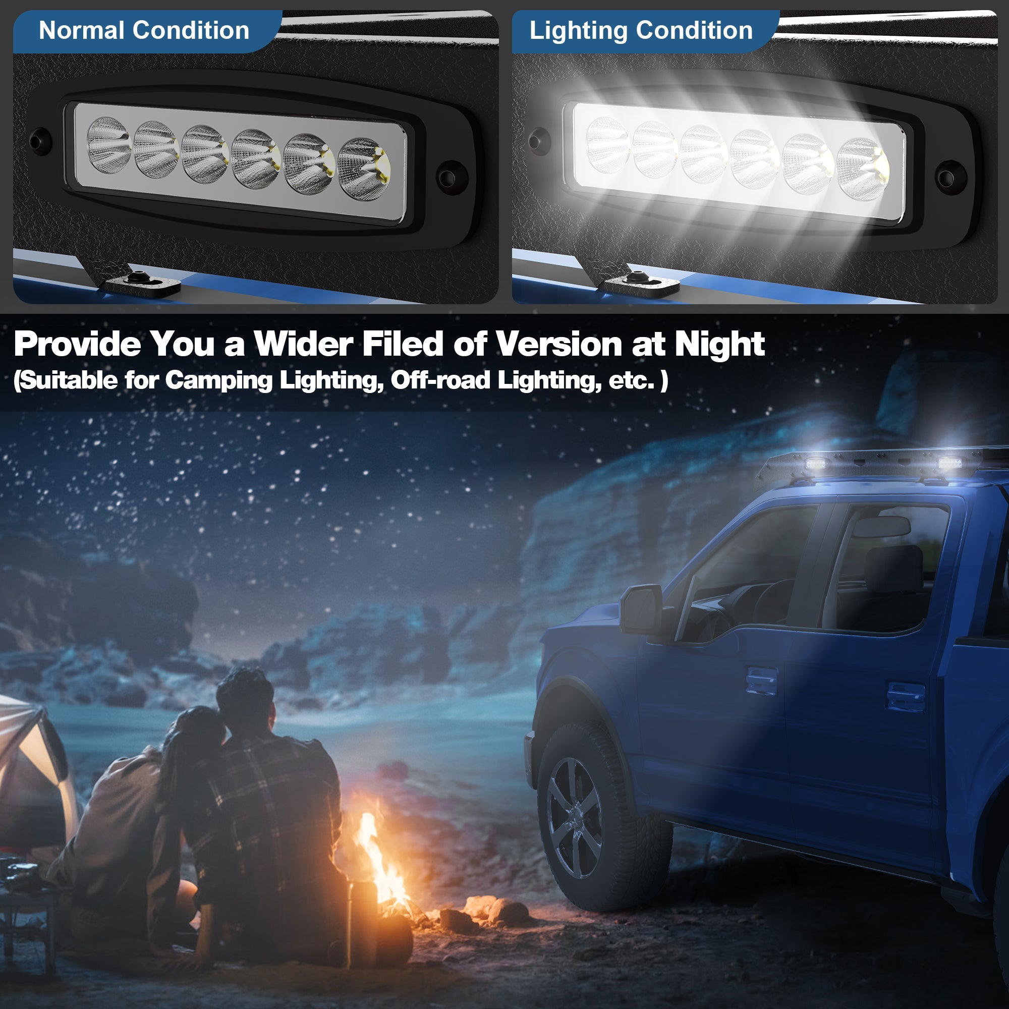 F150 Roof Rack Top Cargo Carrier with Side LED Lights Compatible with 2009 2010 2011 2012 2013 2014 Ford F150 7th Gen SuperCrew (4 Doors Only) - nadiaauto