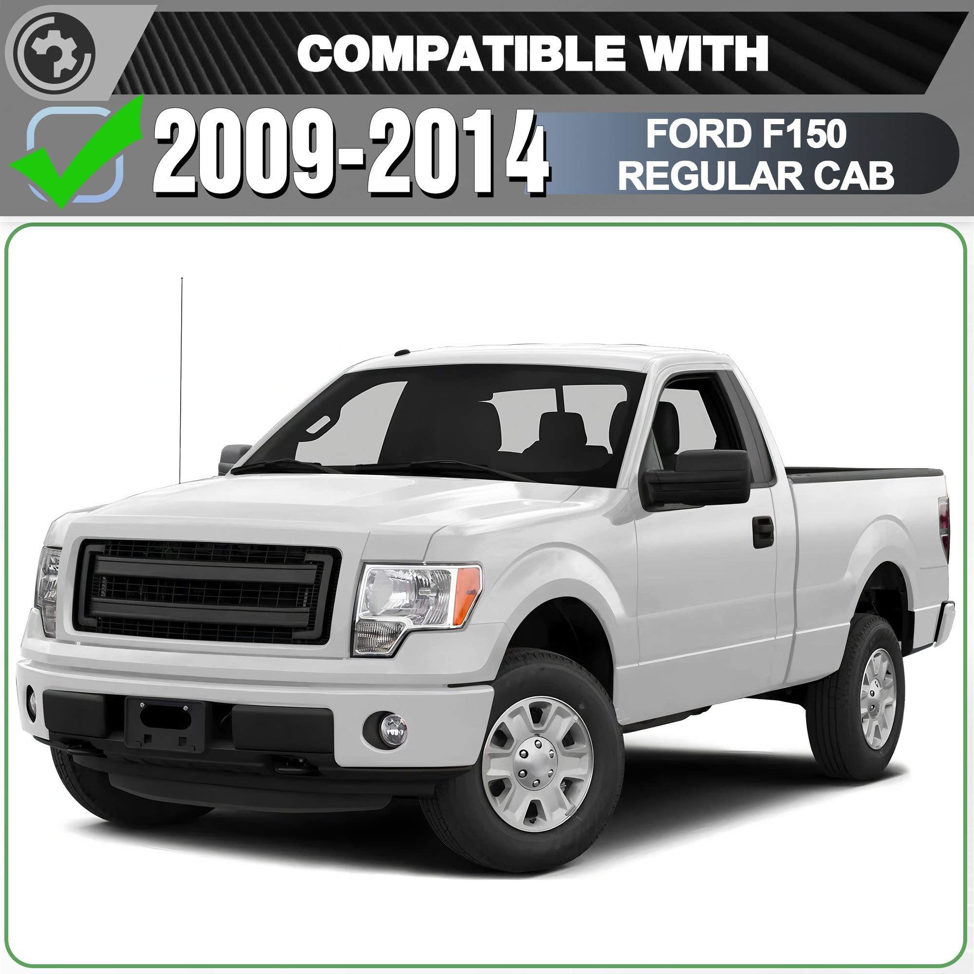 F150 Running Boards Side Steps Compatible for 2009 2010 2011 2012 2013 2014 Ford F150 Regular Cab - nadiaauto